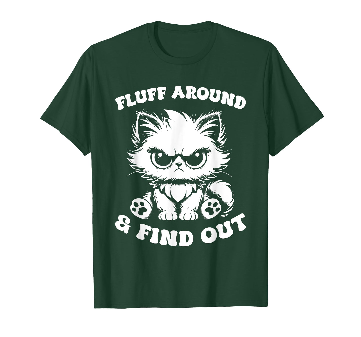 Fluff Around And Find Out Cat Lover Sarcasm Humor Cat Lady T-Shirt