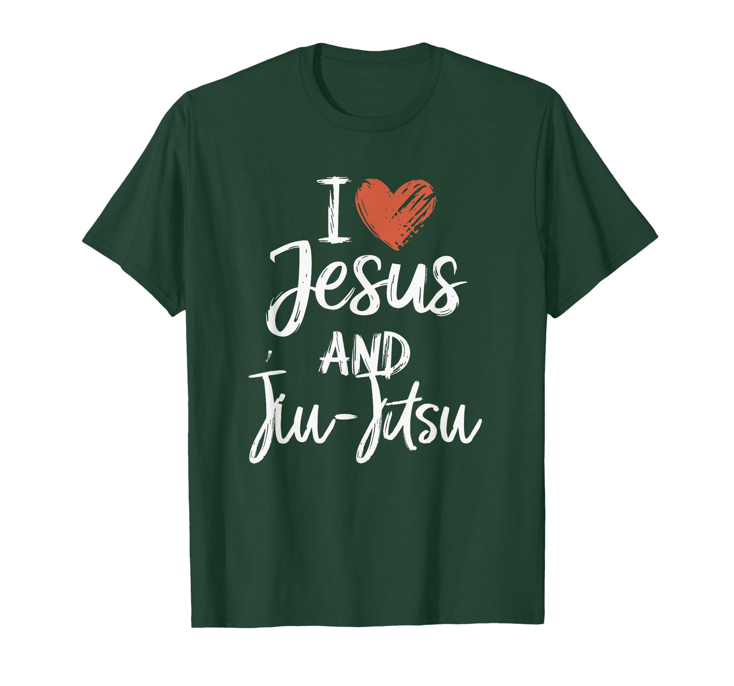 I Love Jesus And Jiu-Jitsu Christian Religious Jiu-Jitsu T-Shirt