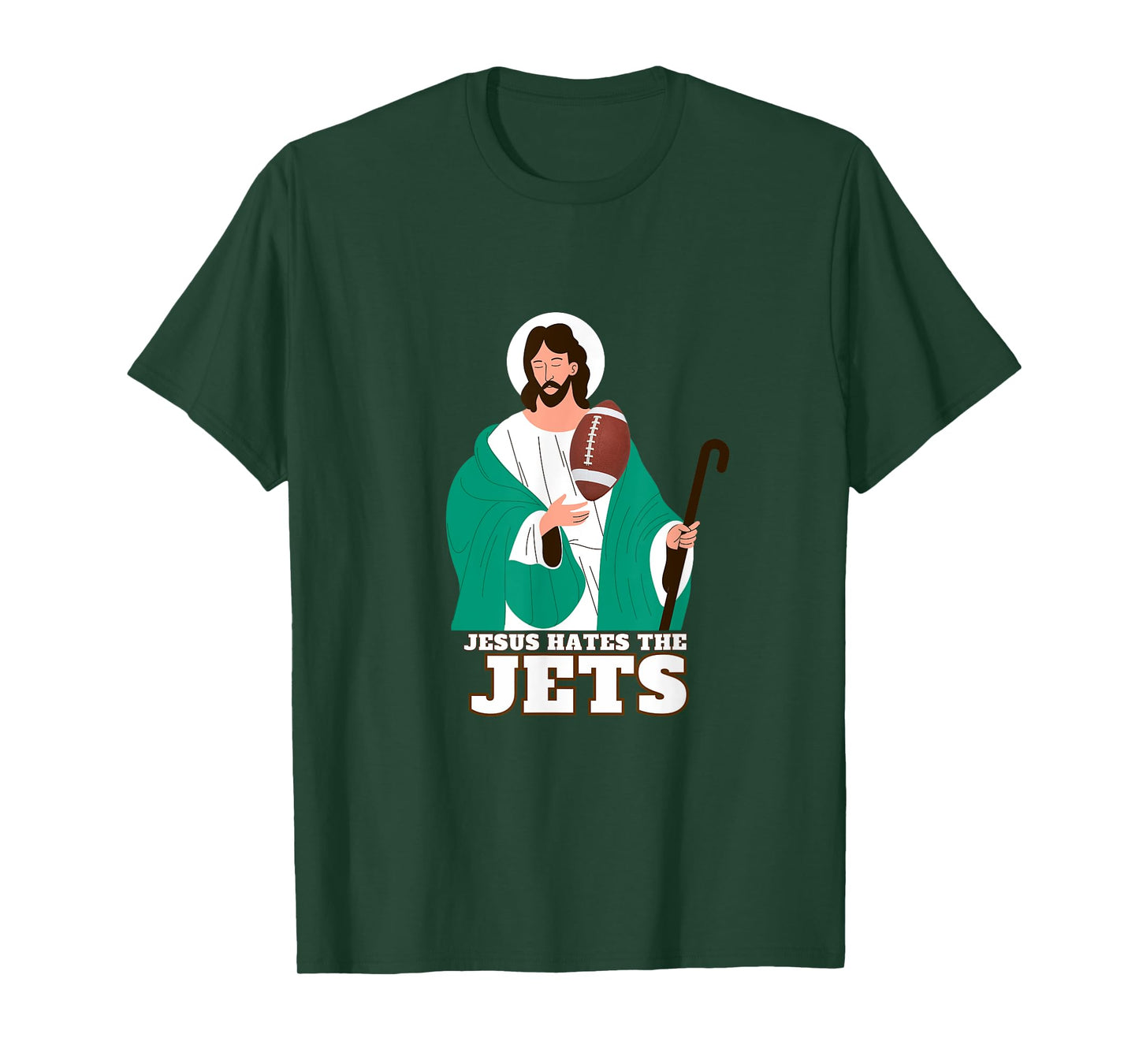 Jesus Hates The Jets Football Shirt T-Shirt