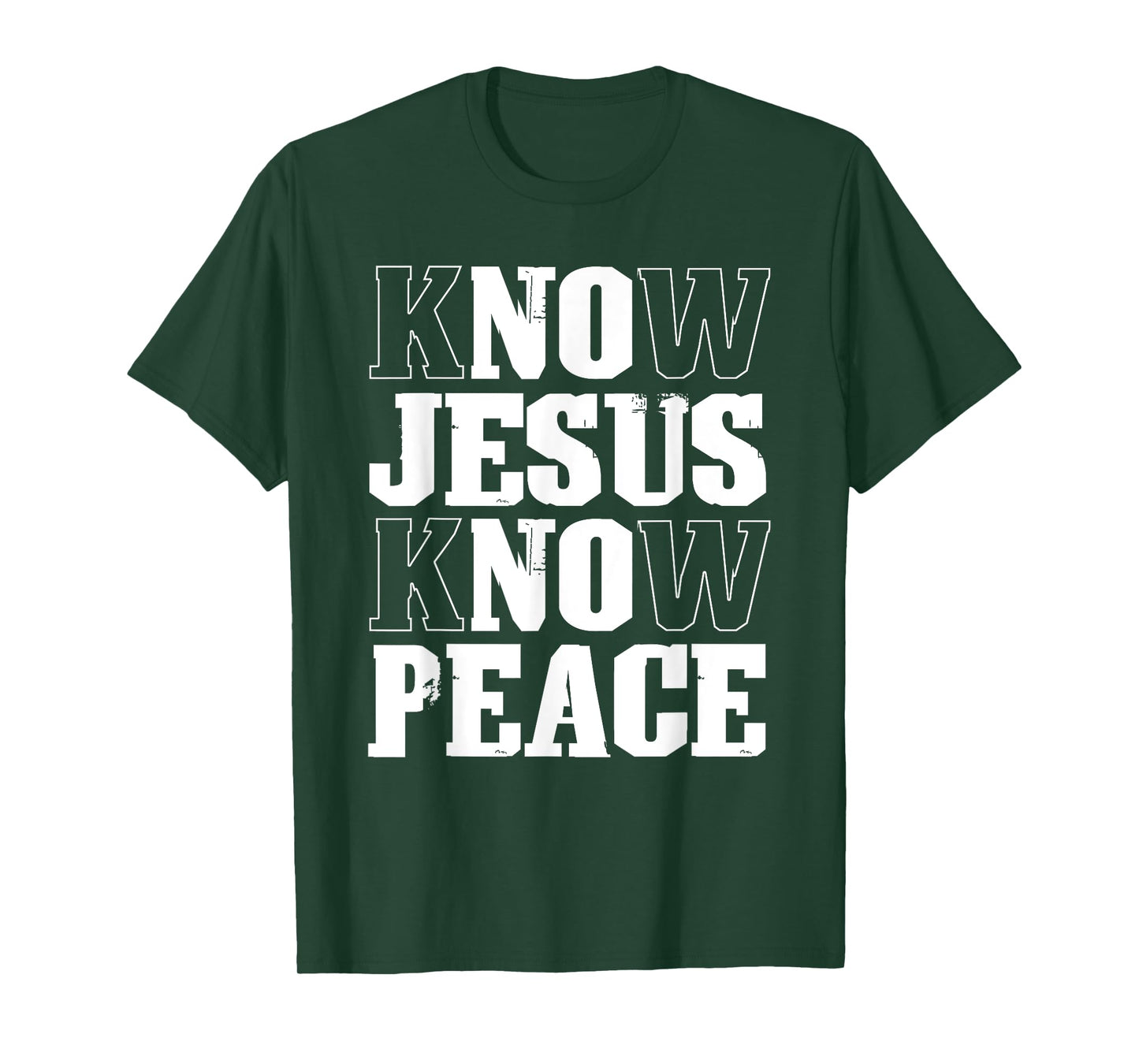 Know Jesus Know Peace Faith in Christ Christian Bible T-Shirt