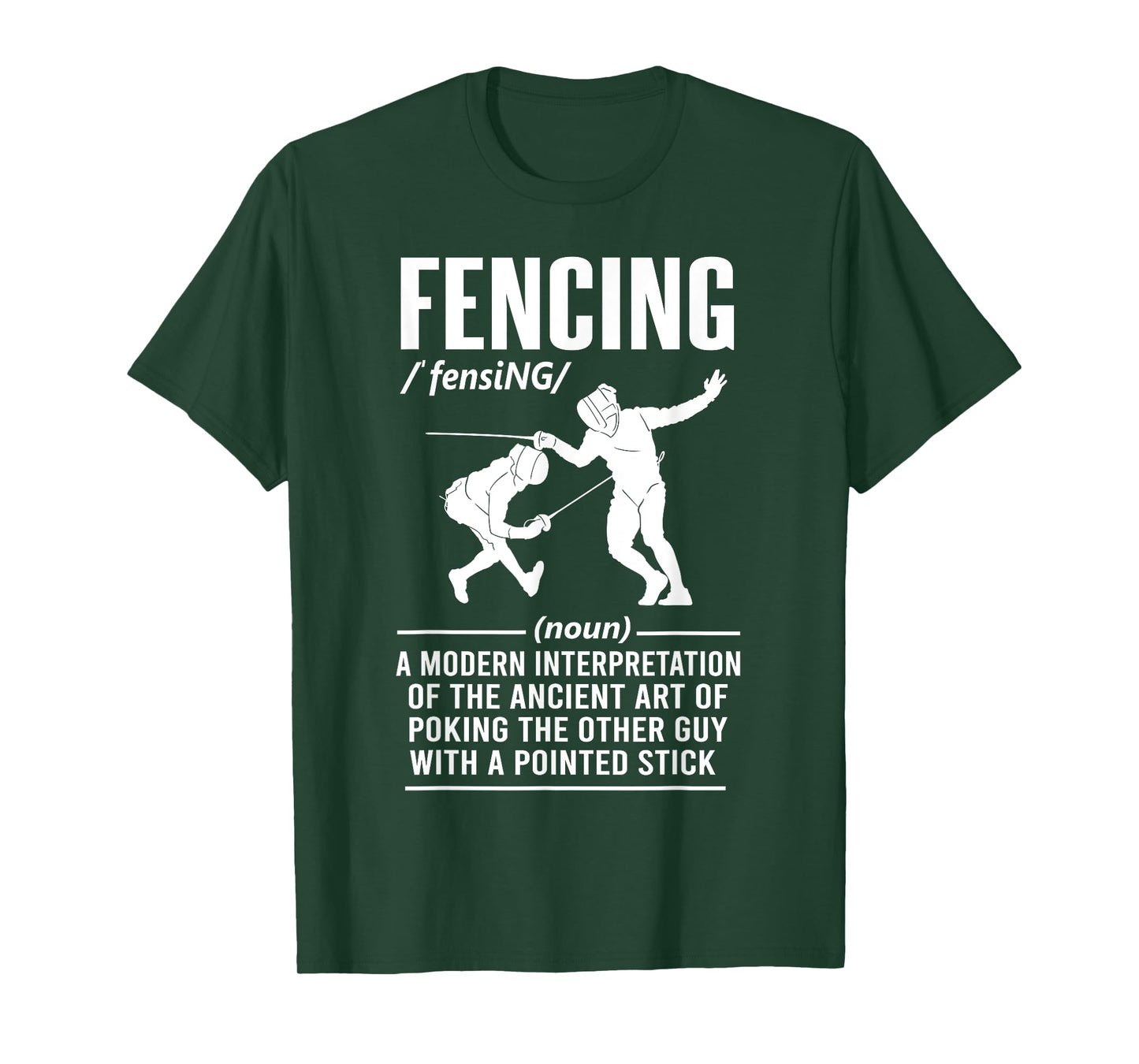 Dictionary Fencing definition Funny Fencer Men Women T-Shirt