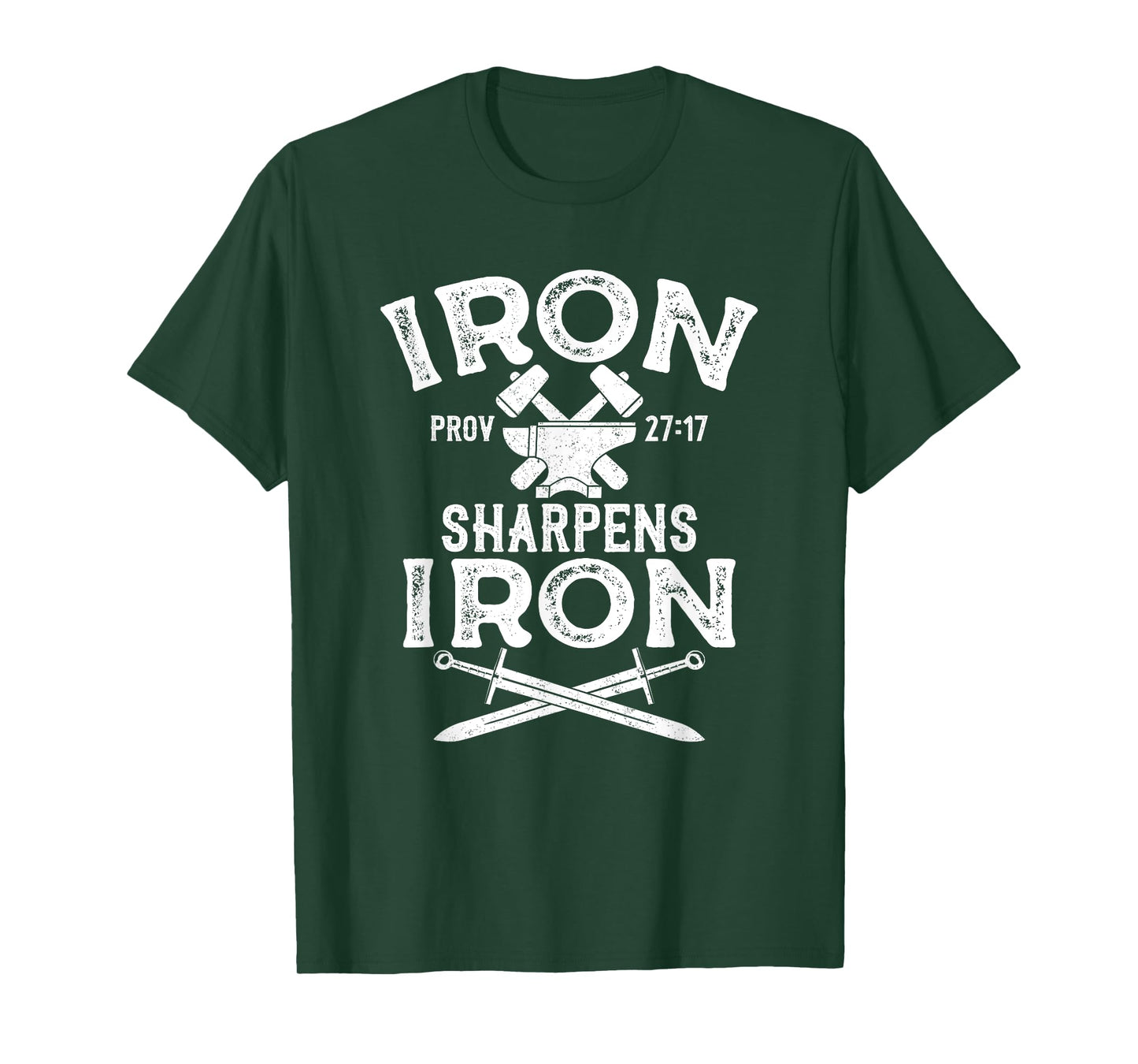 Iron Sharpens Iron Motivational Proverbs 27 Christian T-Shirt
