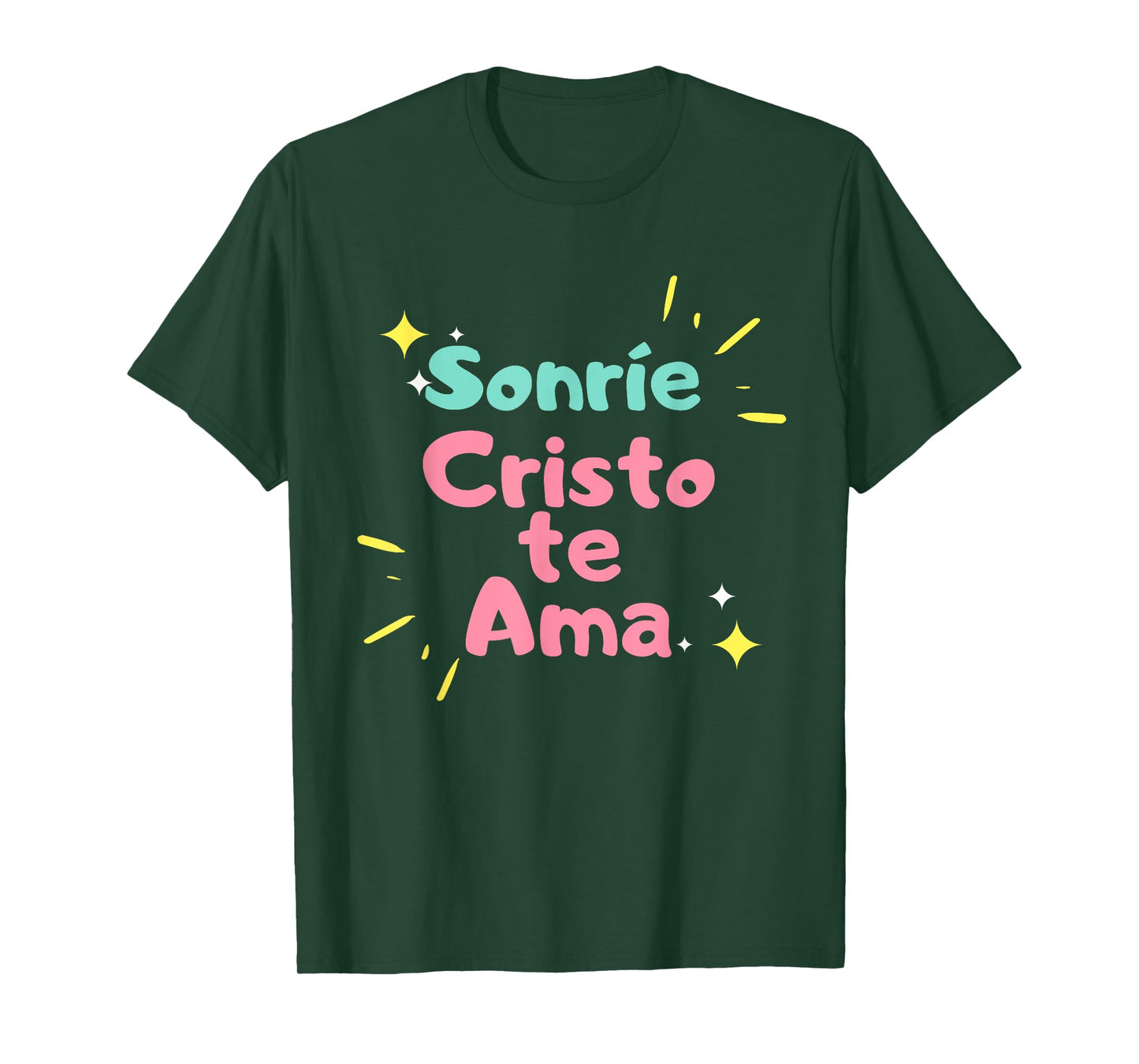 camisetas cristianas Sonrie Cristo te ama T-Shirt