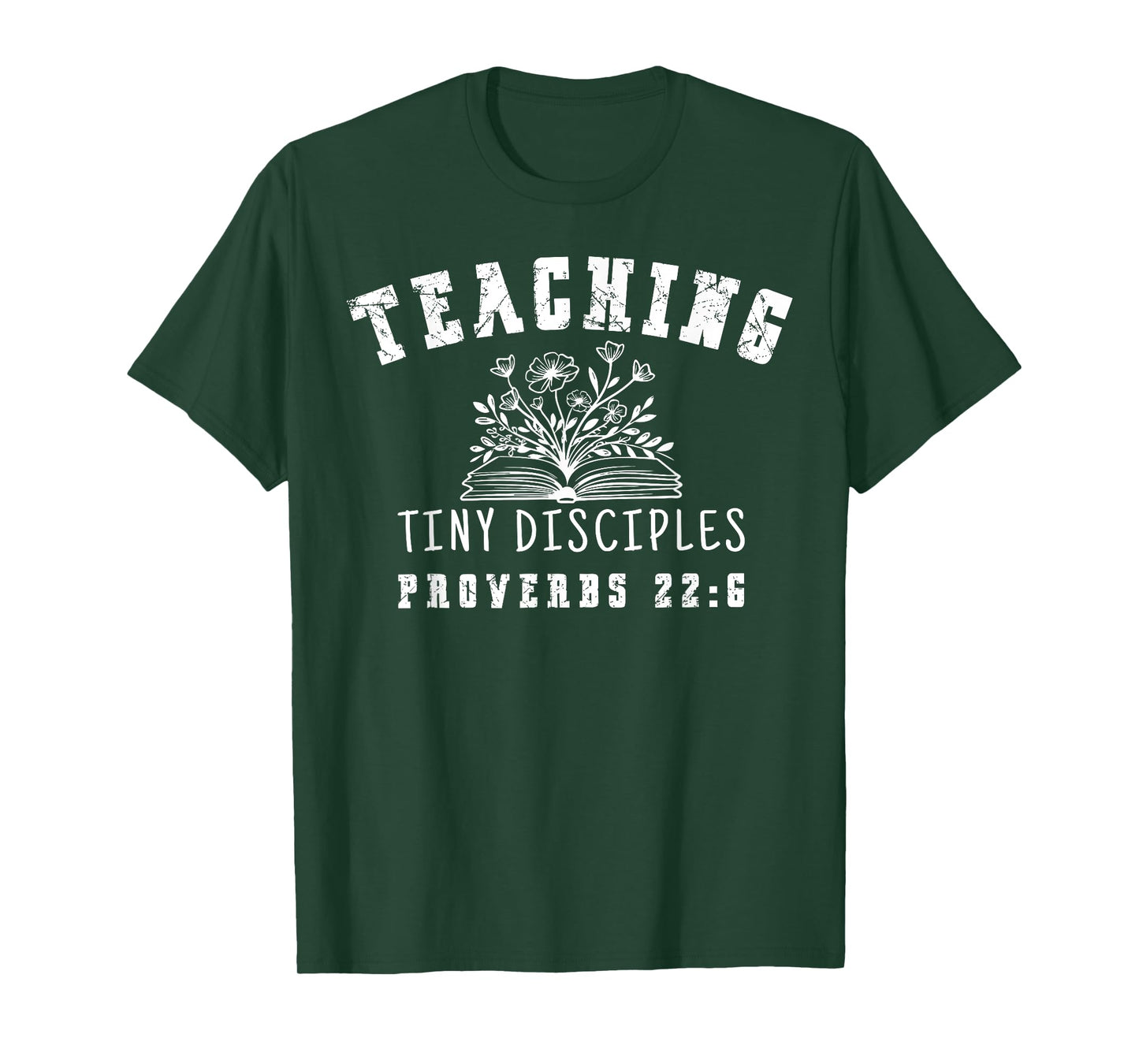 Teaching Tiny Disciples Christian Bible Verse Teacher T-Shirt