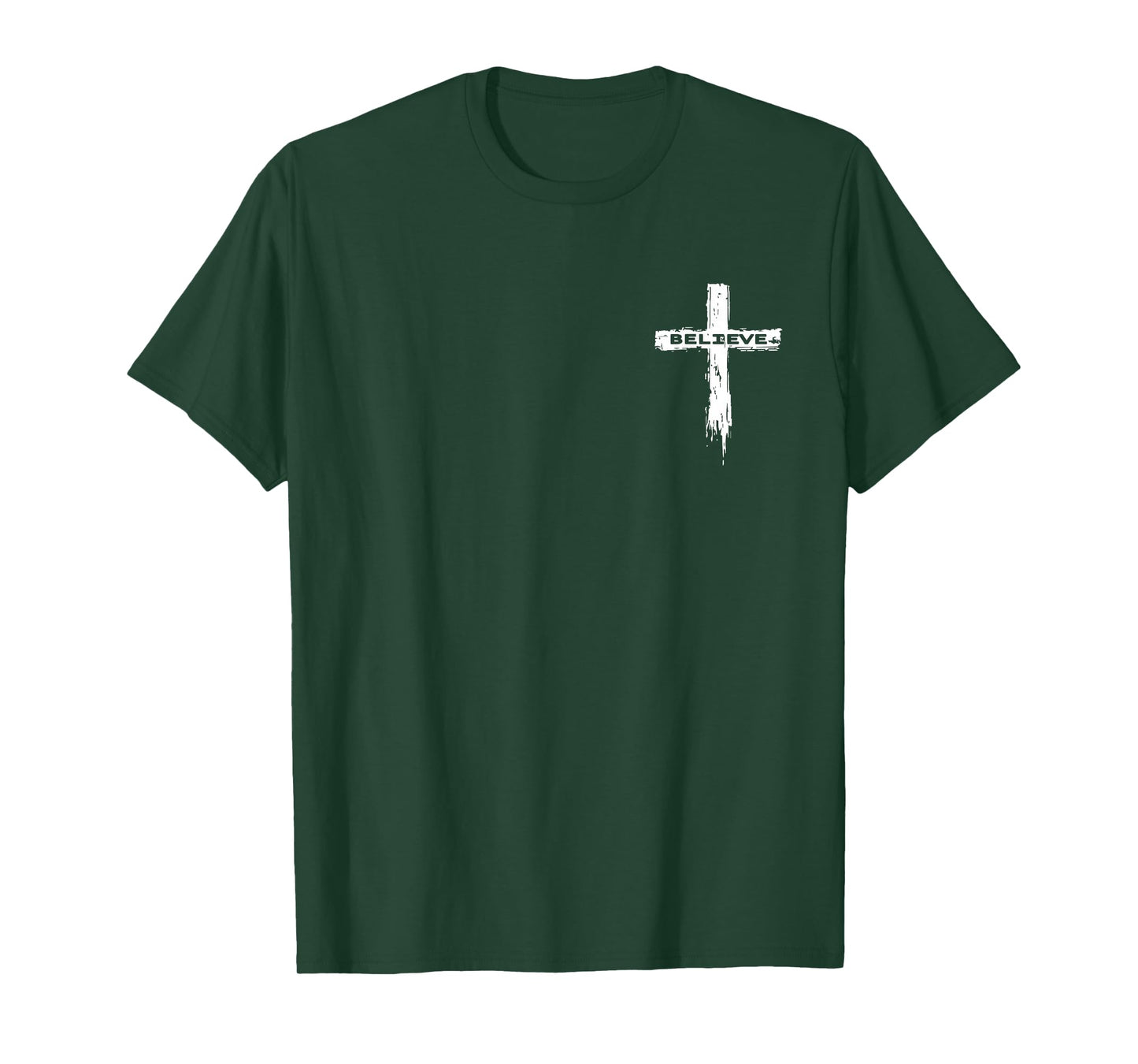 Christian Cross Religious Believe Graphic T-Shirt - Unisex-Adults, Unisex-Kids, Girls - Black - Short Sleeve - Small - Modern - Graphic T-Shirt
