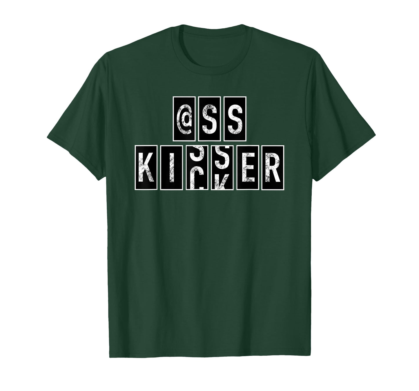 Ass Kisser @ss Butt Kicker Grunge Motivational Odometer T-Shirt