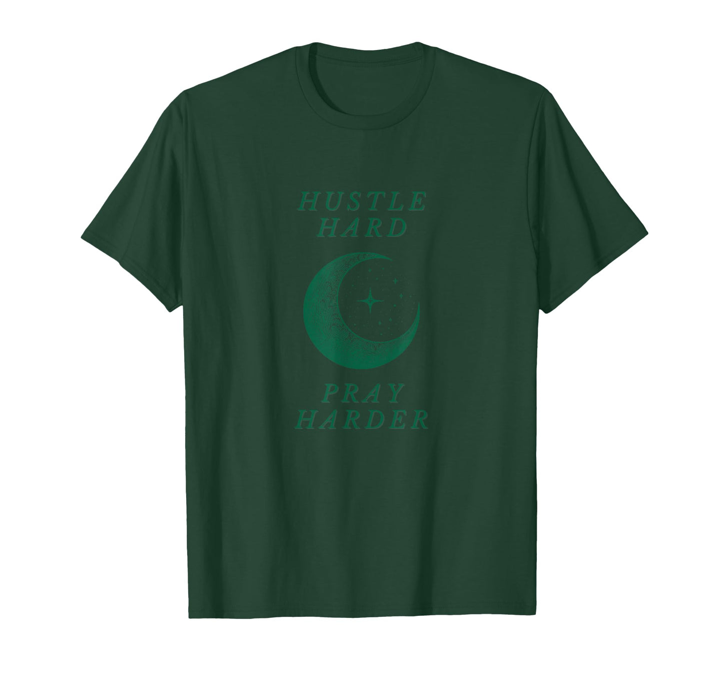 Hustle Hard Pray Harder Islam Muslim Ramadan Men Women T-Shirt