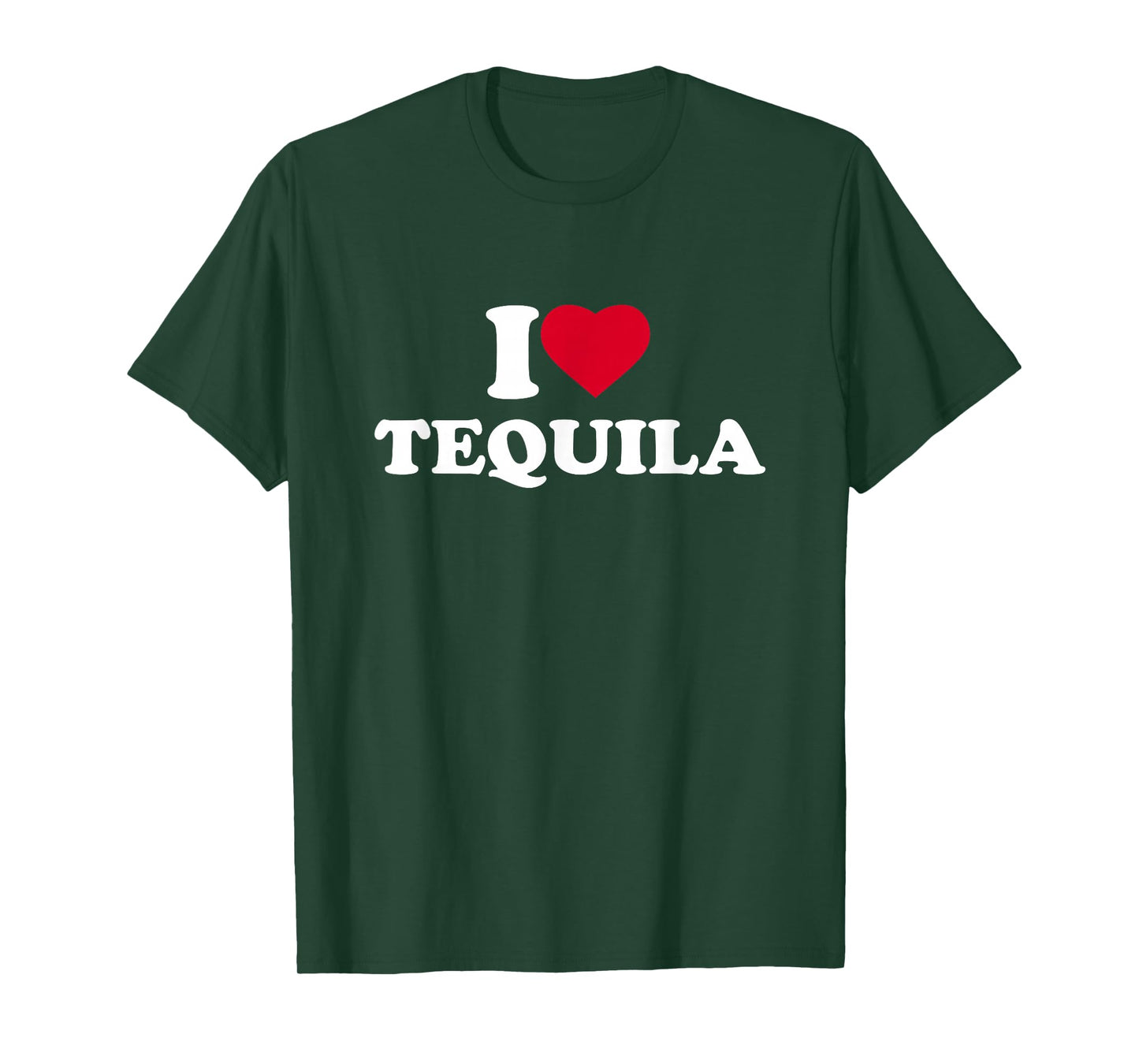 I Love Heart Tequila Lover Drinker Drinking Alcohol T-Shirt
