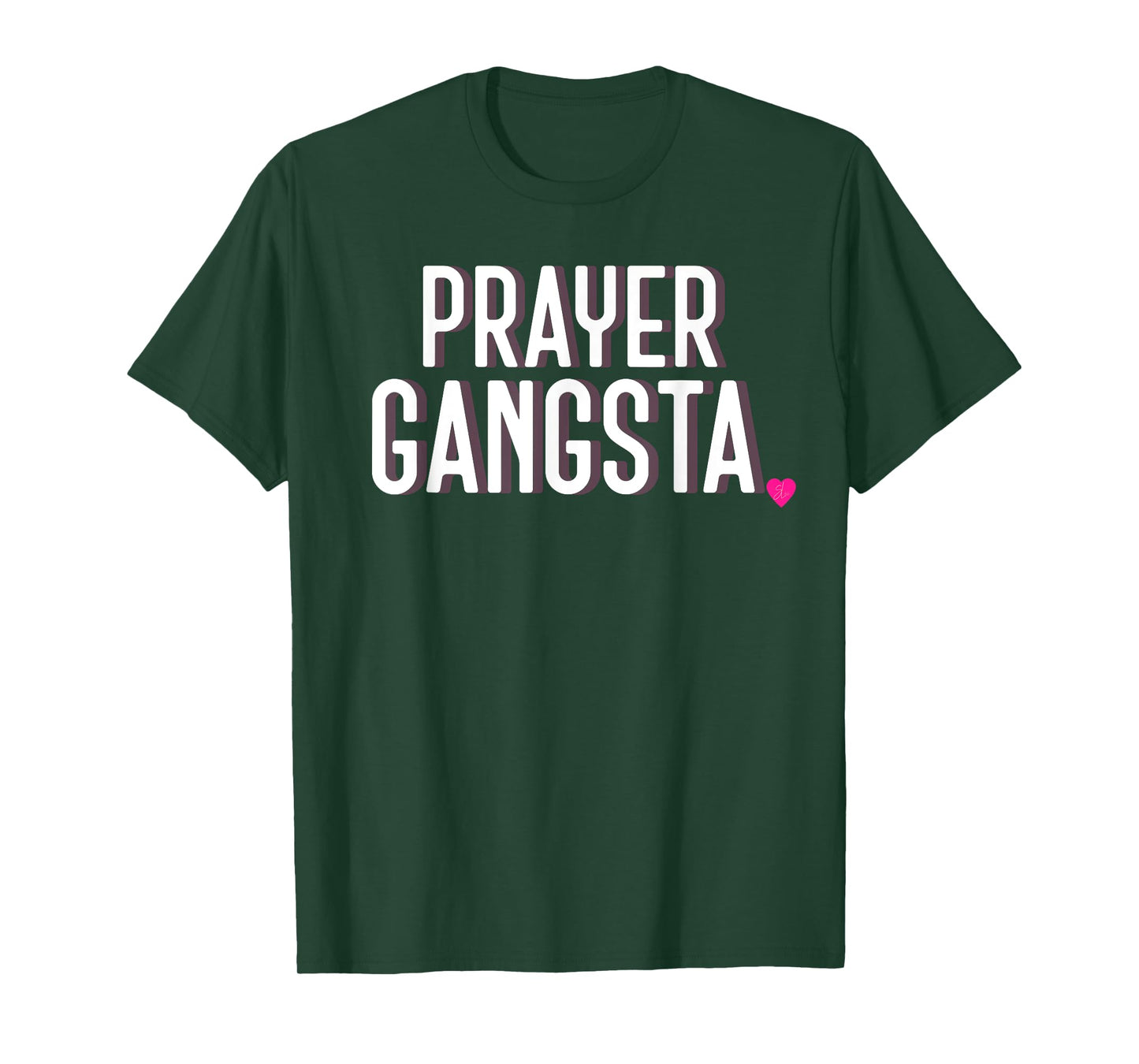 Womens Prayer Gangsta Tshirt Spiritual Christian Tee T-Shirt