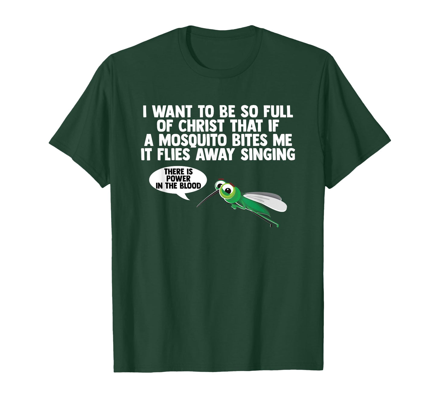Christian Mosquito Gag Jokes Religious Christian T-Shirt