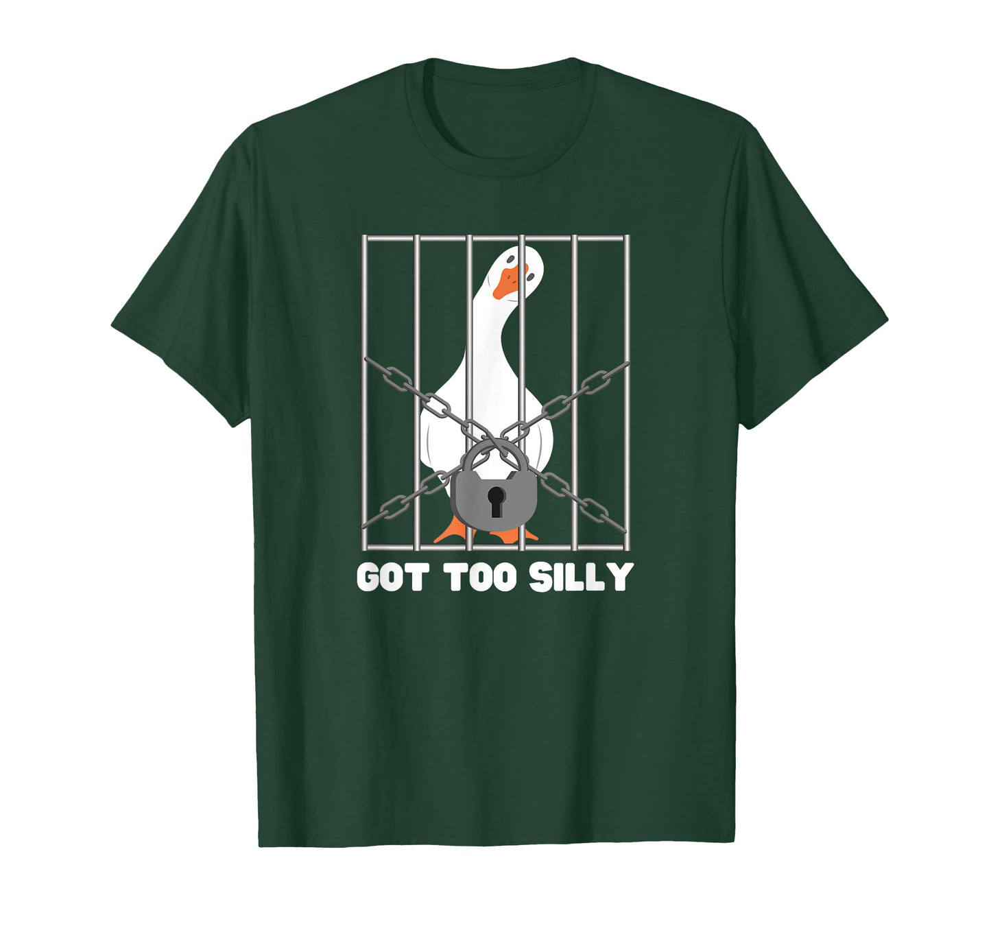 Goose Got Too Silly Funny Silly Goose Meme T-Shirt