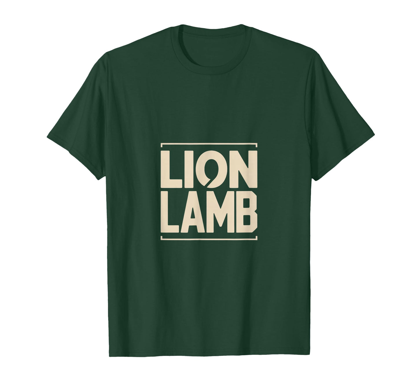 Lion Lamb Christian Jesus Symbol Faith Scripture T-Shirt