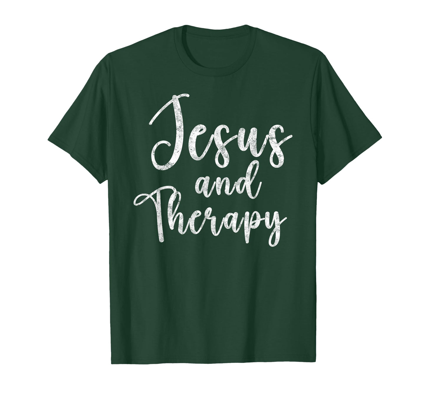 Jesus and Therapy Christian Funny Tee Bible Lover Prayer T-Shirt