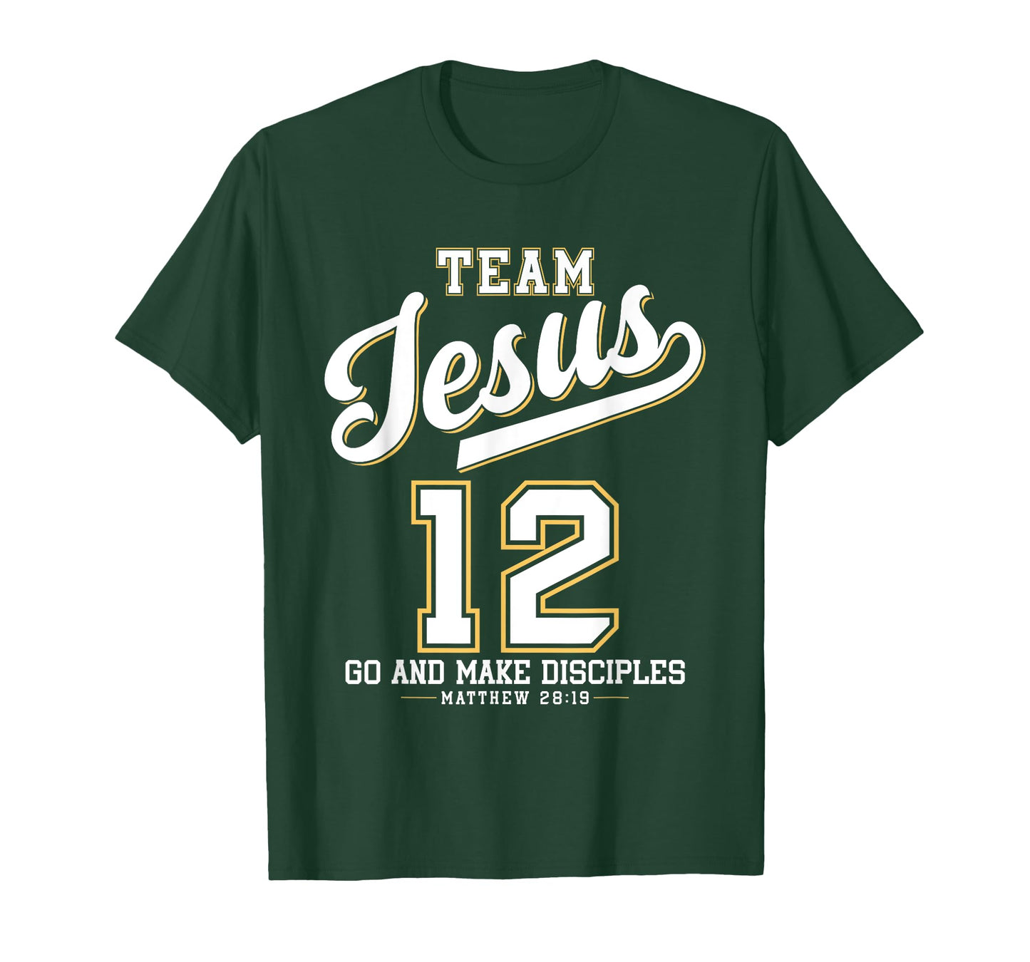 Jesus Baseball Team Jesus Christian Matthew 28:19 Verse T-Shirt