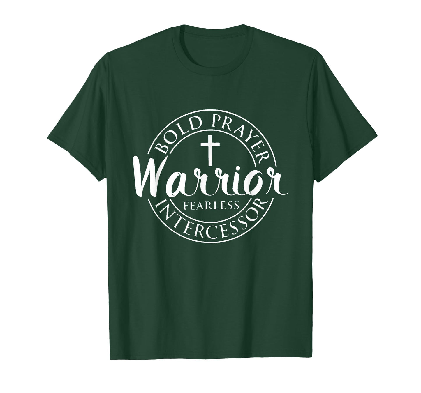Prayer Warrior Black Unisex-Adults T-Shirt, Small, Short Sleeve, Religious Theme