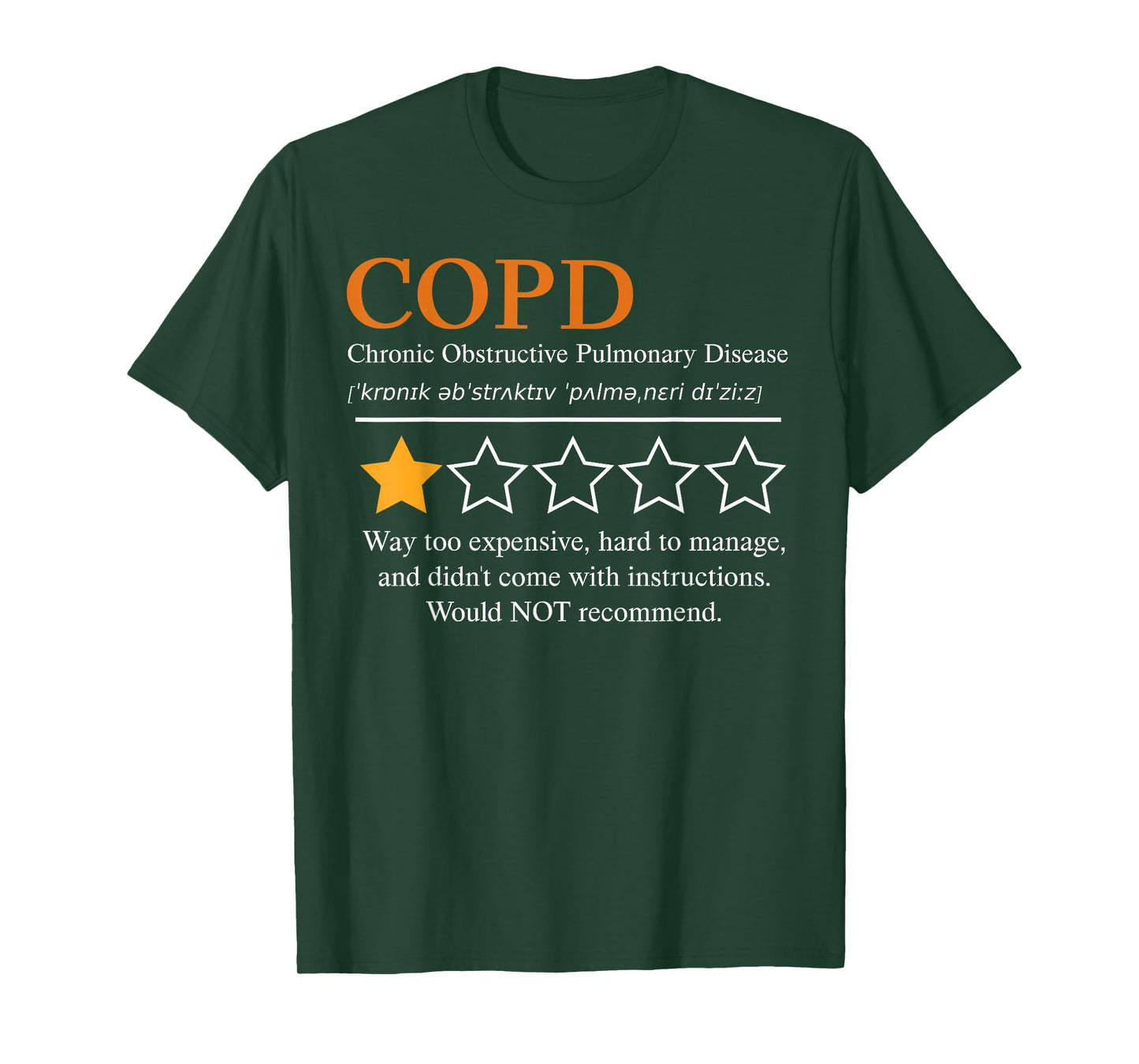 COPD Awareness Pulmonary Lung Disease Emphysema Warrior 2025 T-Shirt