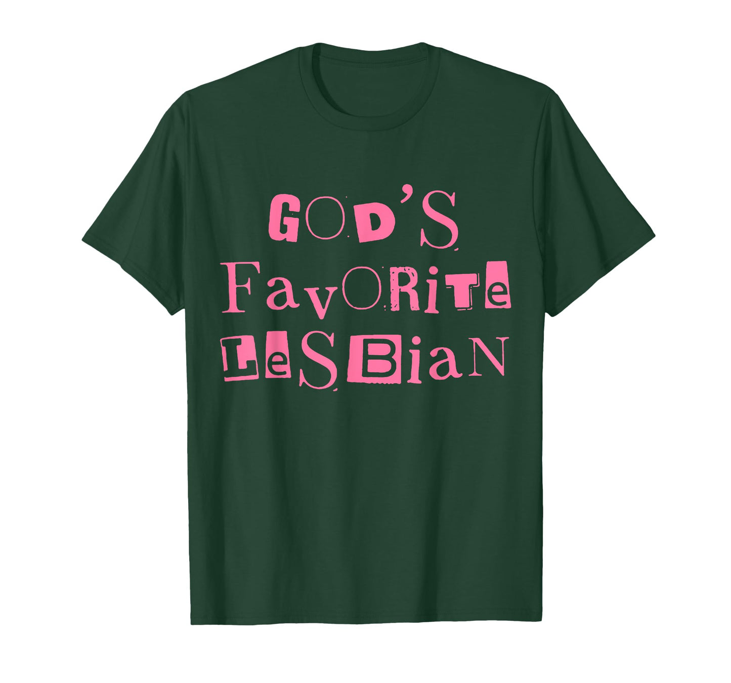 Funny God's Favorite Lesbian LGBT Bi Transgender Pride Month T-Shirt