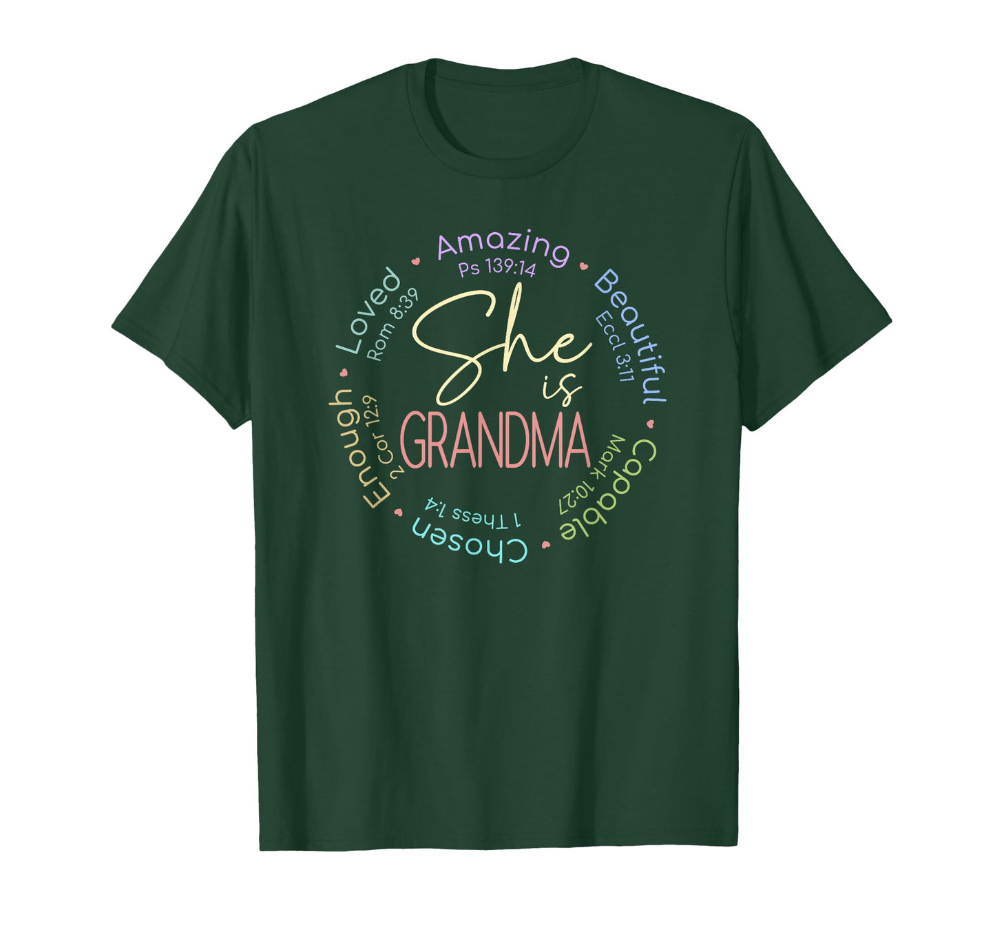 She Is Grandma Christian Bible Verse Gift T-Shirt