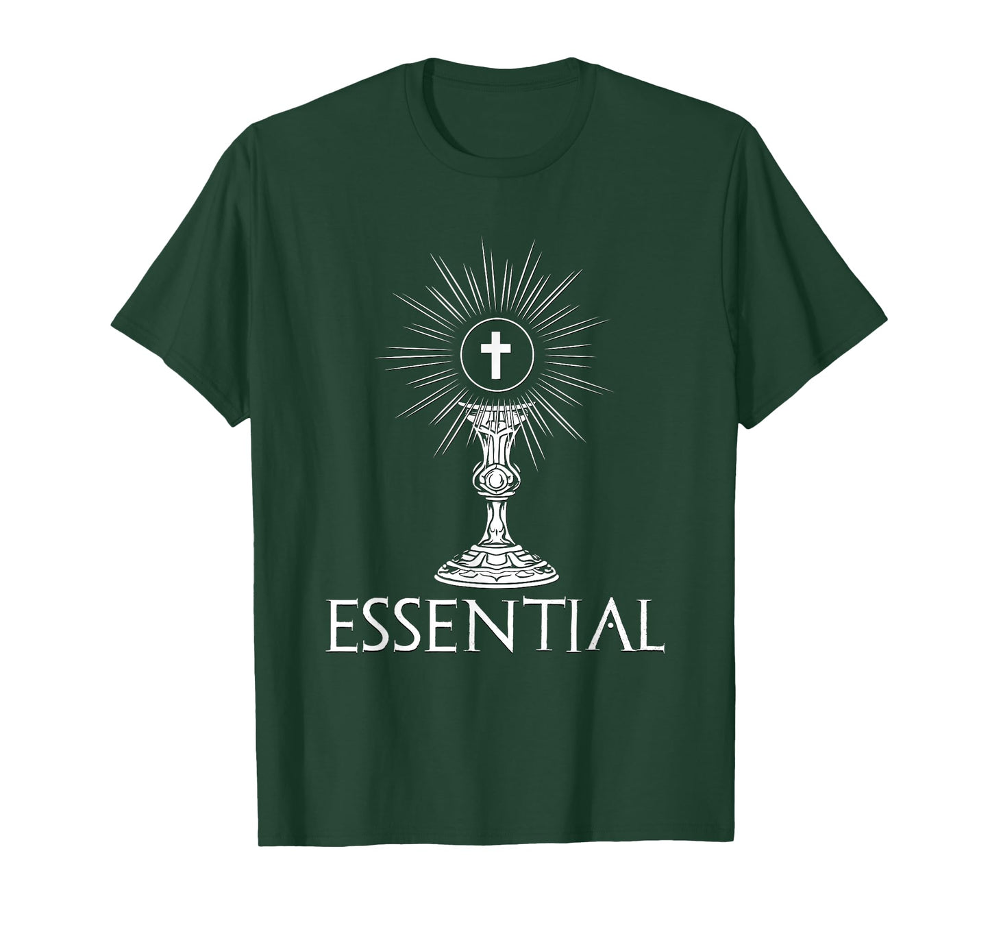 Essential Cross Chalice Design Religious Icon T-Shirt
