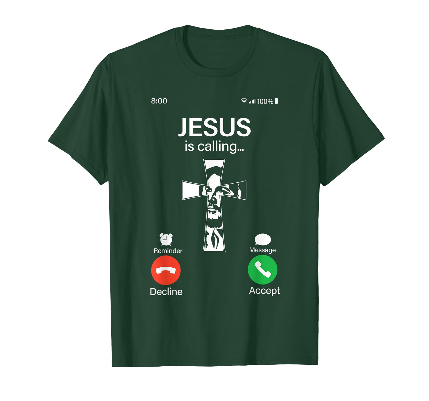Jesus Is Calling Cross Christian Faith Religious Gift T-Shirt
