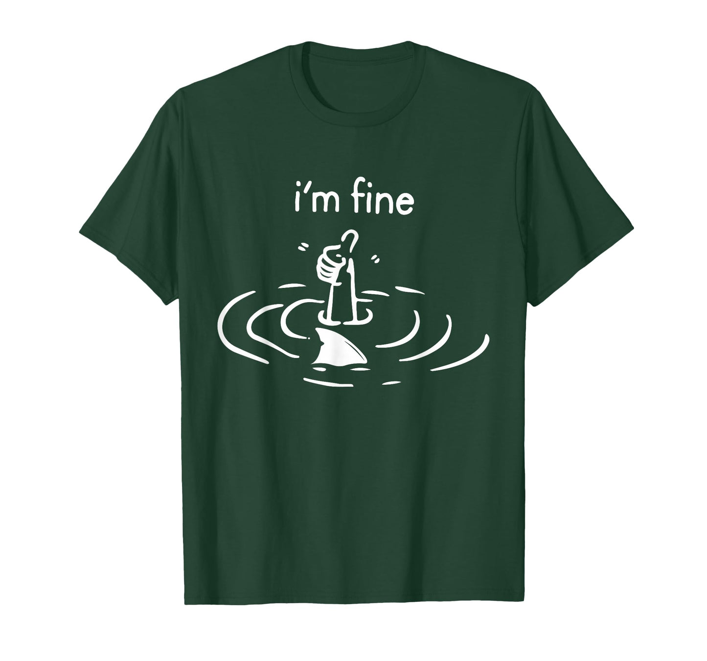 I'm Fine Like Hand Thumbs Up On Water Surface T-Shirt