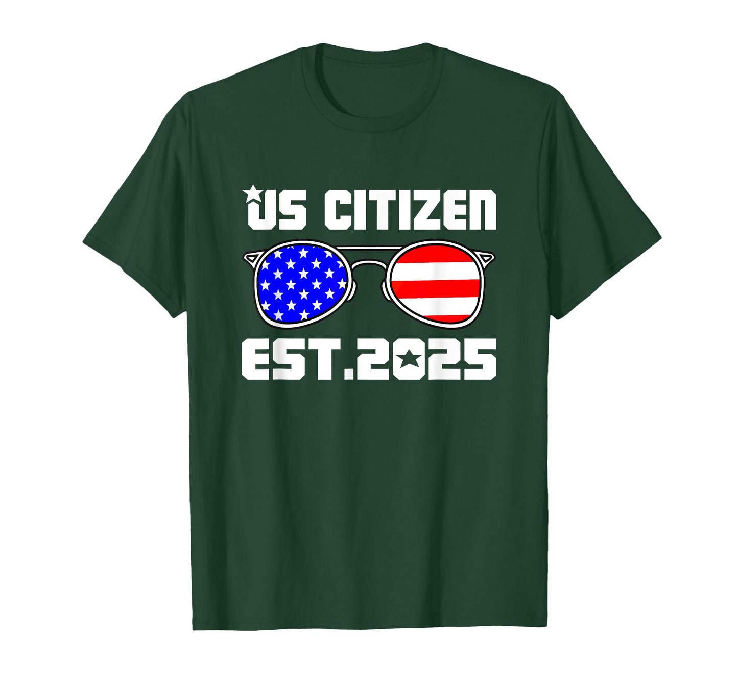 New US Citizen Est 2025 American Immigrant Citizenship Gifts T-Shirt