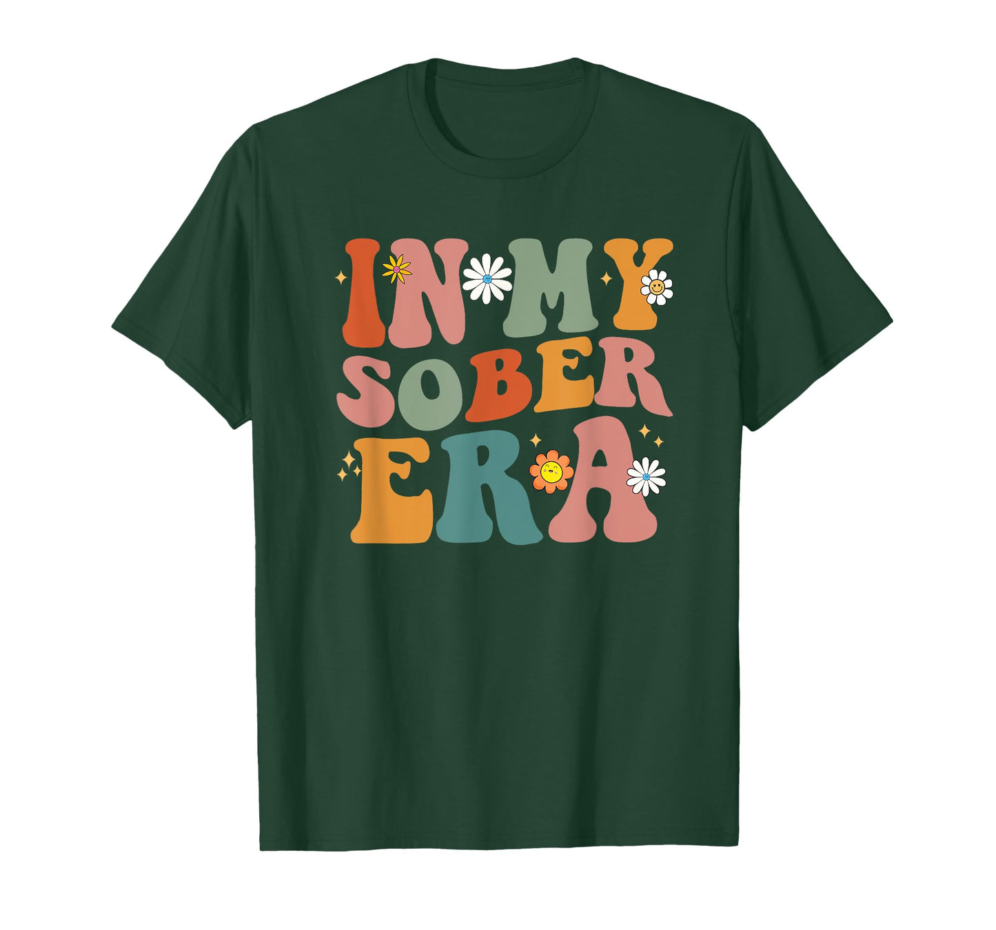 Funny Groovy In My Sober Era Men Women T-Shirt