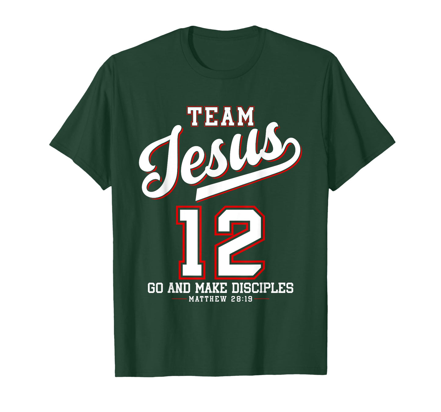 Jesus Baseball Team Jesus Christian Matthew 28:19 Verse T-Shirt