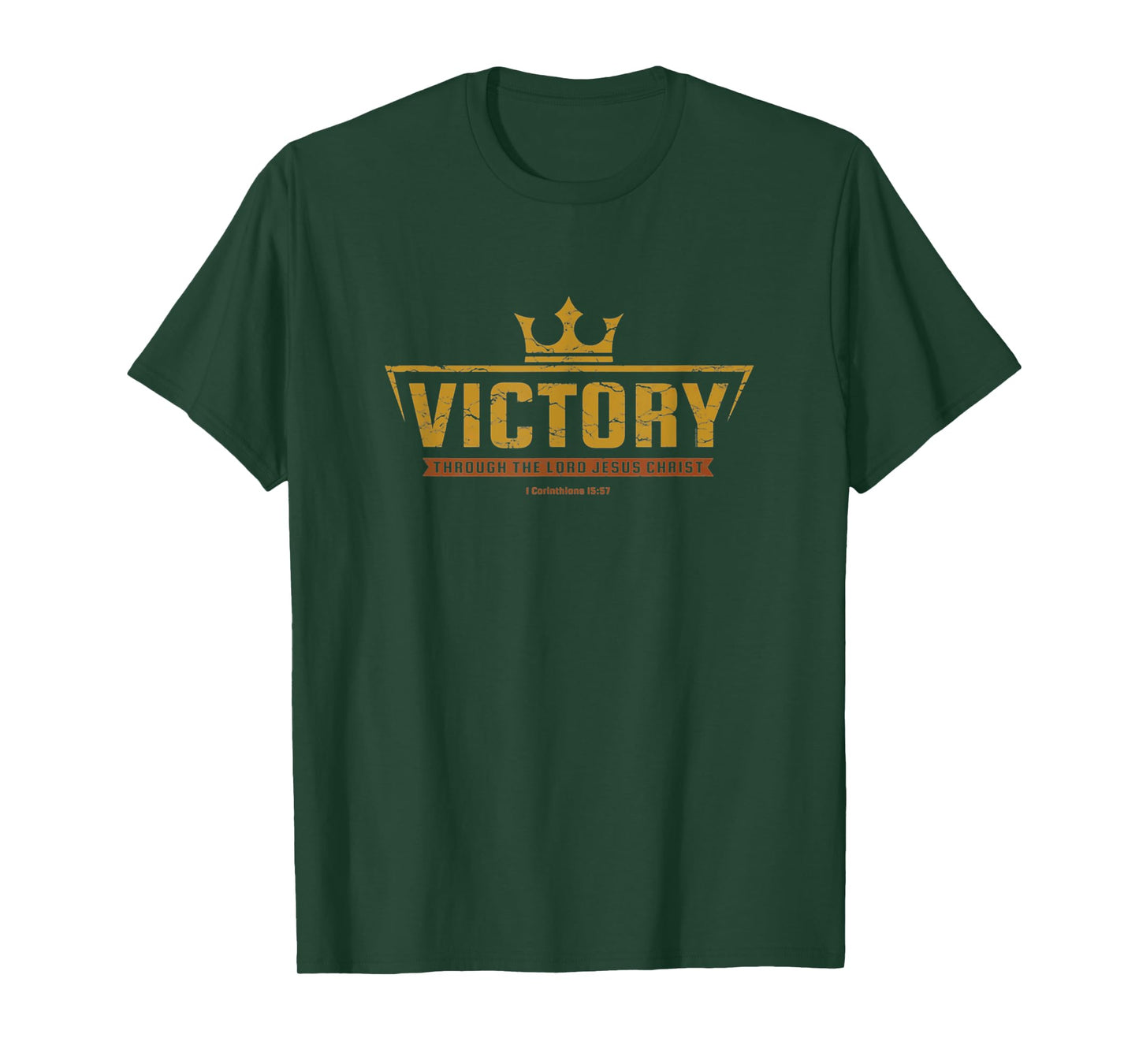 Vintage Victory In Jesus Bible Christ Faith God Religion T-Shirt