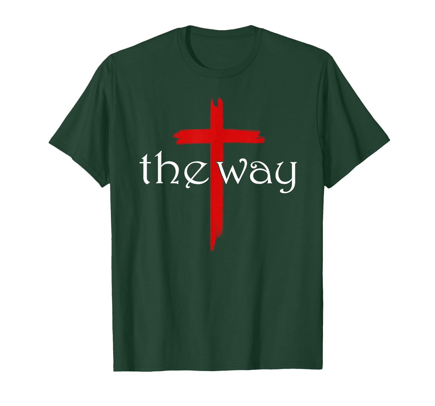 The Way Jesus Cross Inspired Bible Christian Religious Faith T-Shirt