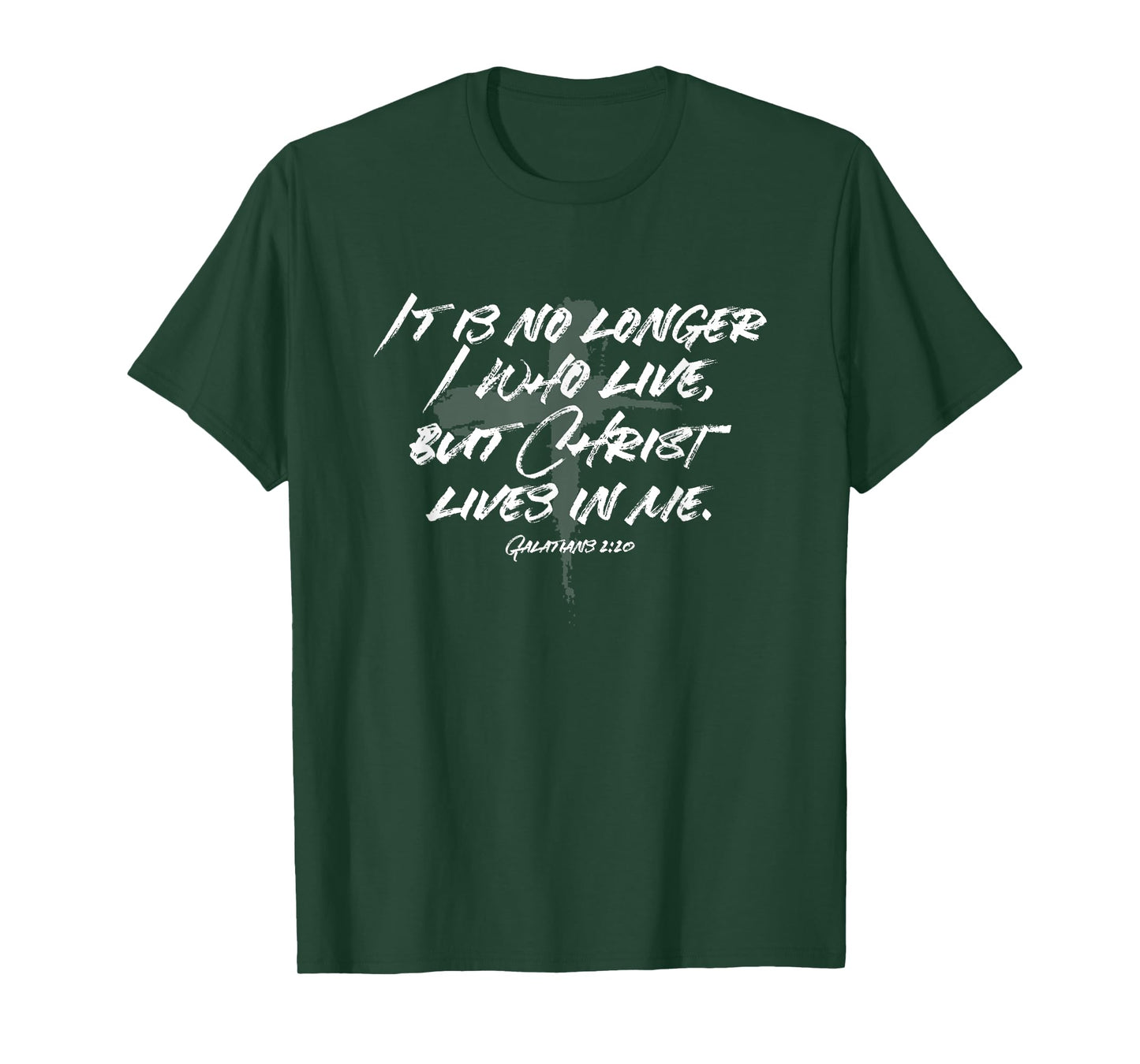 It is No Longer I Who Live But Christ Lives in Me Galatians T-Shirt
