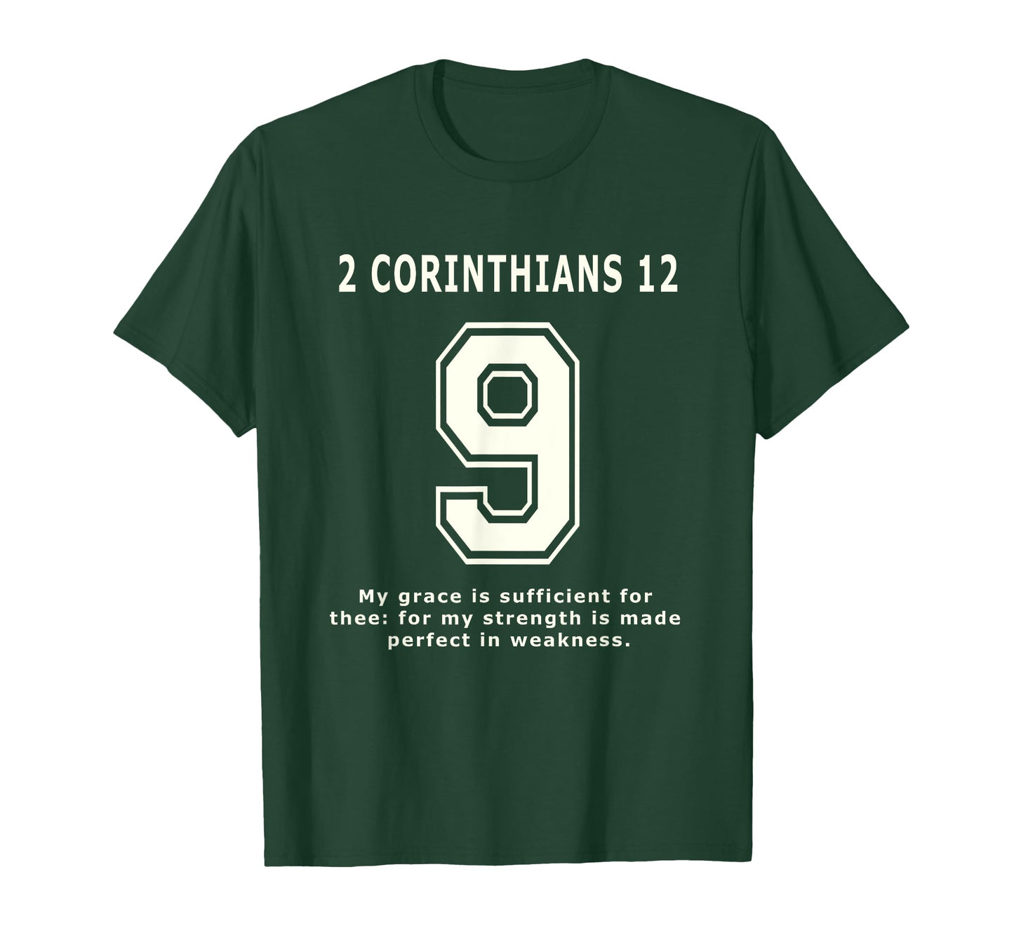 2 Corinthians 9 Team Sports Bible Verse Christian Jersey T-Shirt