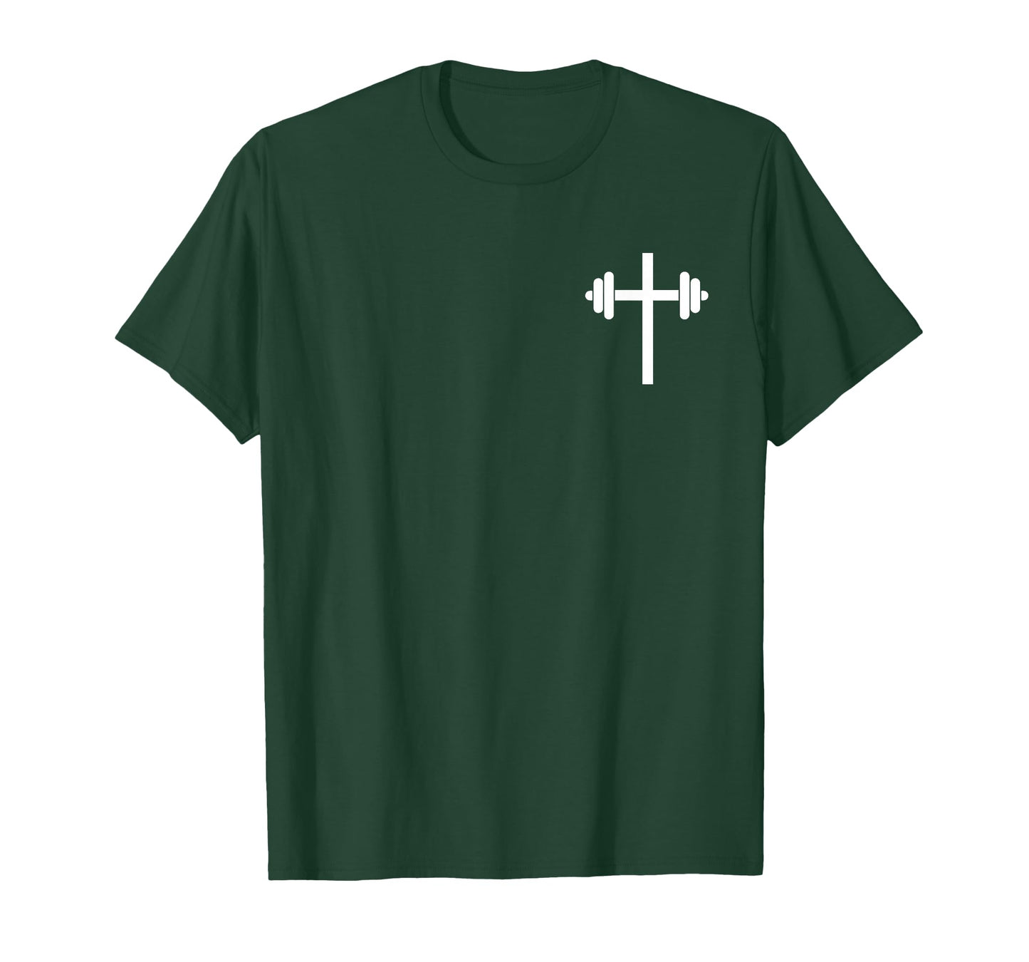 Lift Heavy Pray Hard Christian Workout Apparel 2 Sided T-Shirt