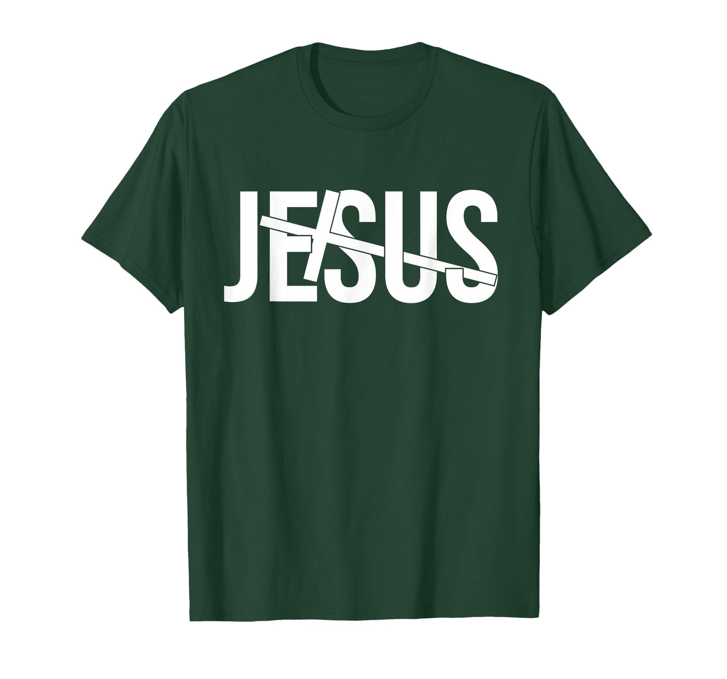 Christian Jesus - Inspirational Religious Faith-Based Cross T-Shirt