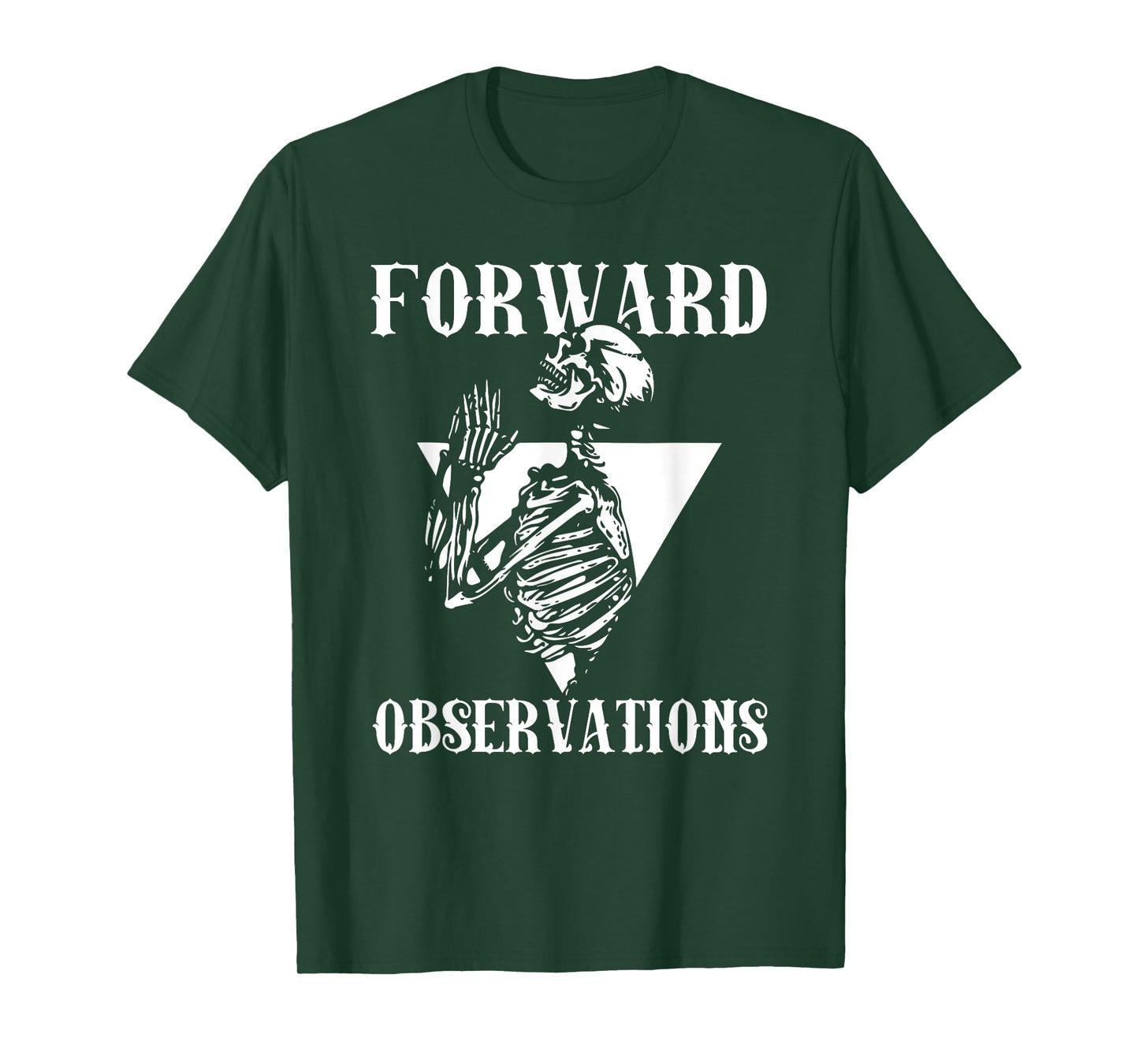 Praying Skeleton Forward Observation Cool Art T-Shirt