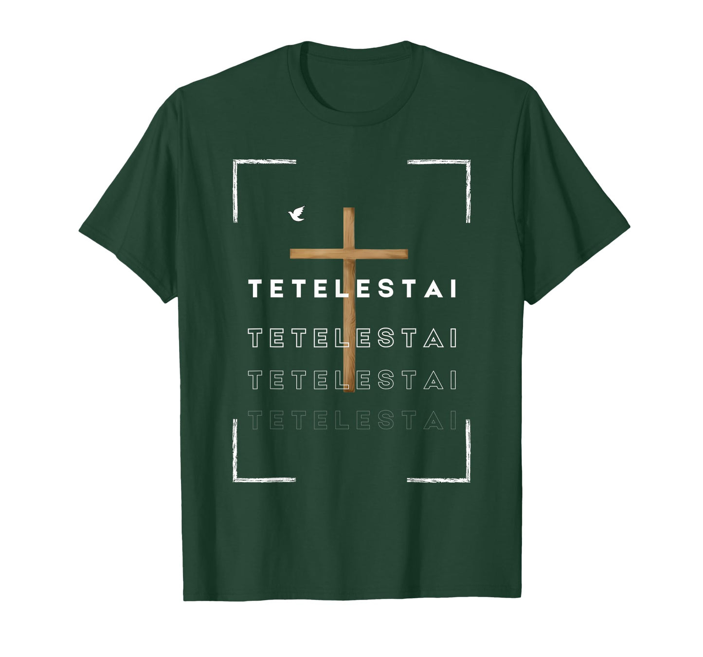 Funny Cross Tetelestai Jesus Christian Easter Faith T-Shirt