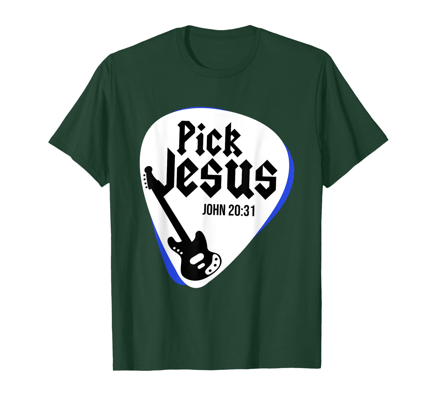 Jesus Christ Guitar Religion Christianity Catholic God T-Shirt
