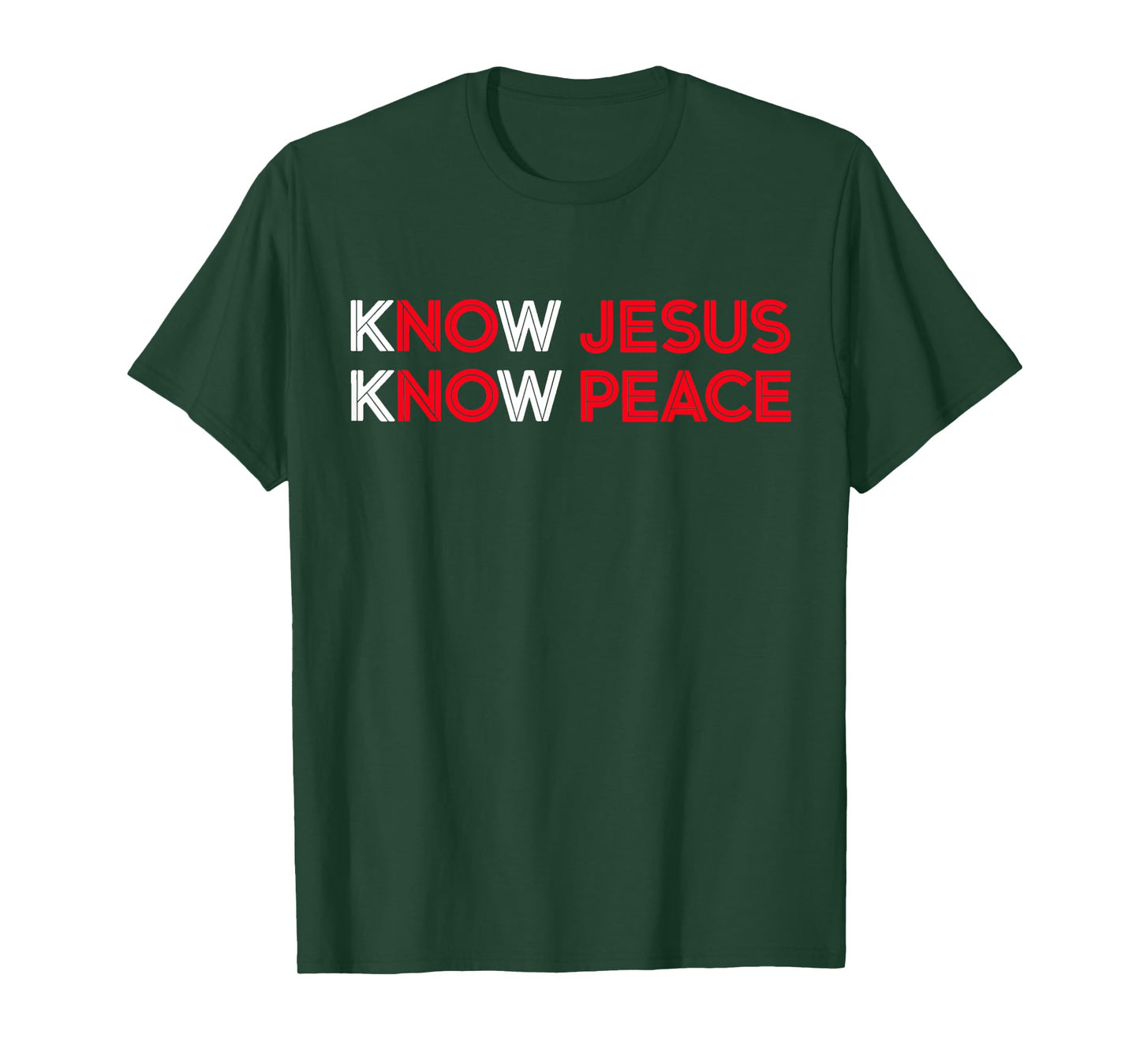 Know Jesus Know Peace Religion God Church Christian Gifts T-Shirt