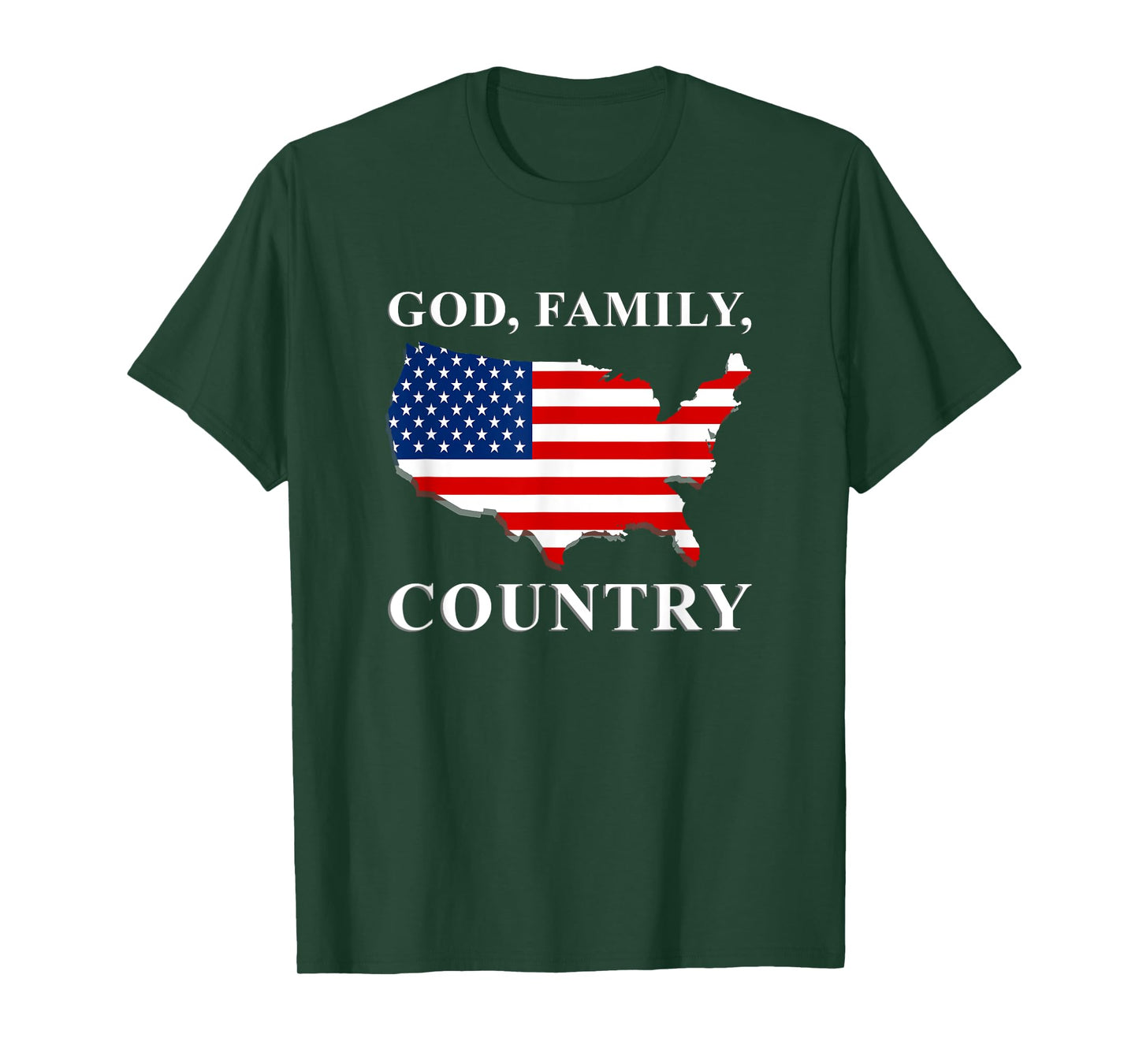 God Family Country US Flag Jesus Christ Holy Bible Prayer T-Shirt