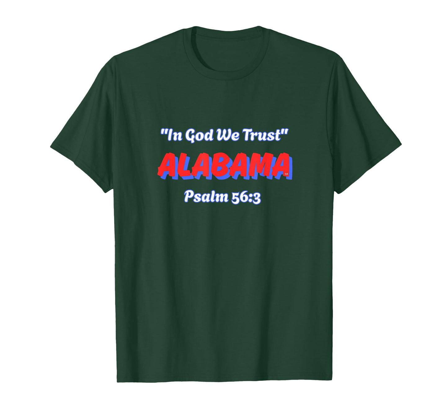 Alabama State in God We Trust Bible Verse T-Shirt
