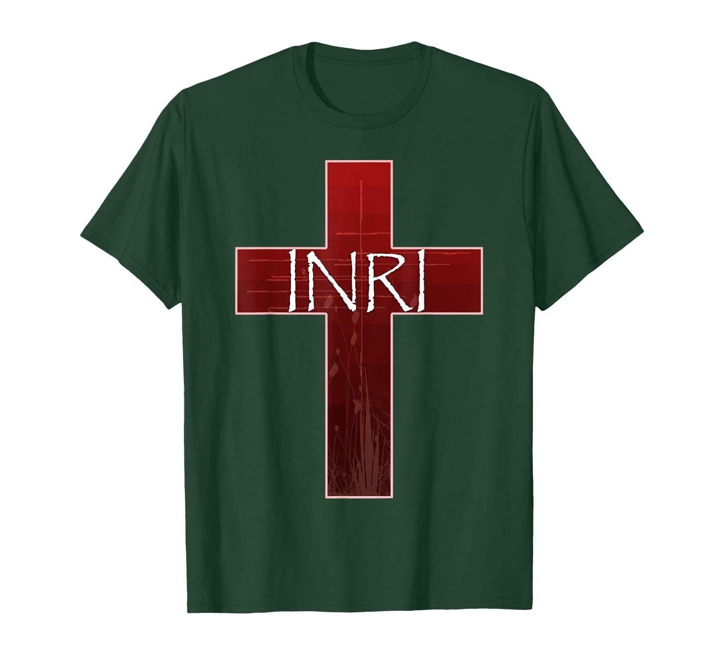 INRI Cross Crucifix Jesus Catholic Easter King of Jews Latin T-Shirt