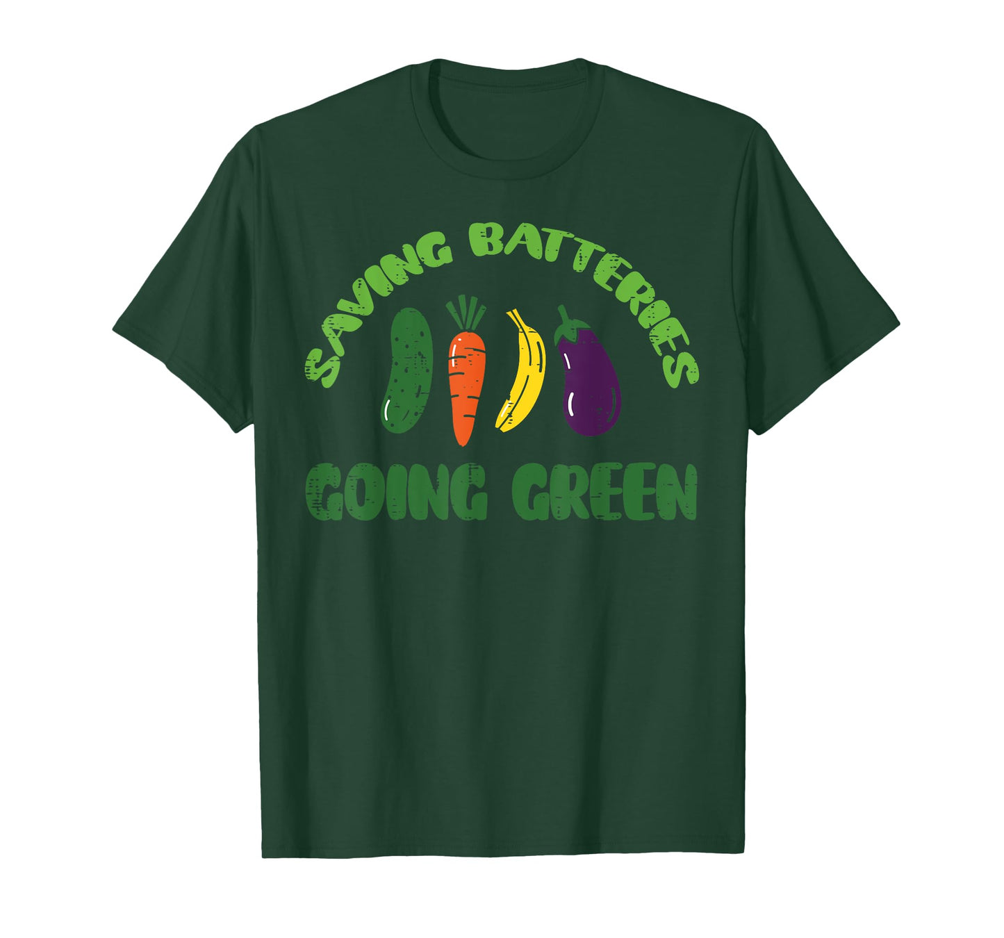 Saving Batteries Going Green Funny Inappropriate Humor Women T-Shirt
