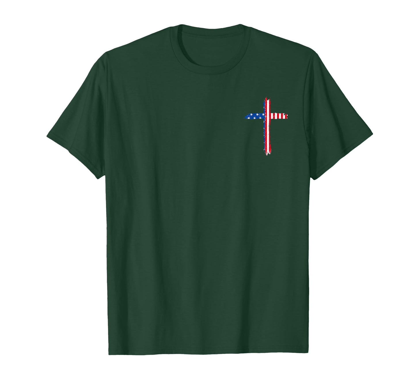 Stand For The Flag I Kneel For The Cross - Front and Back T-Shirt