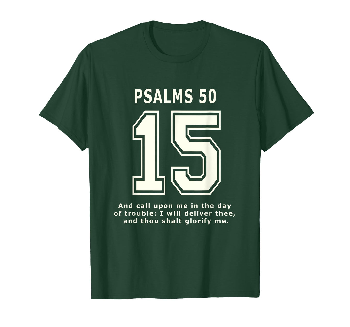 Psalms 15 Team Sports Bible Verse Christian Jersey T-Shirt