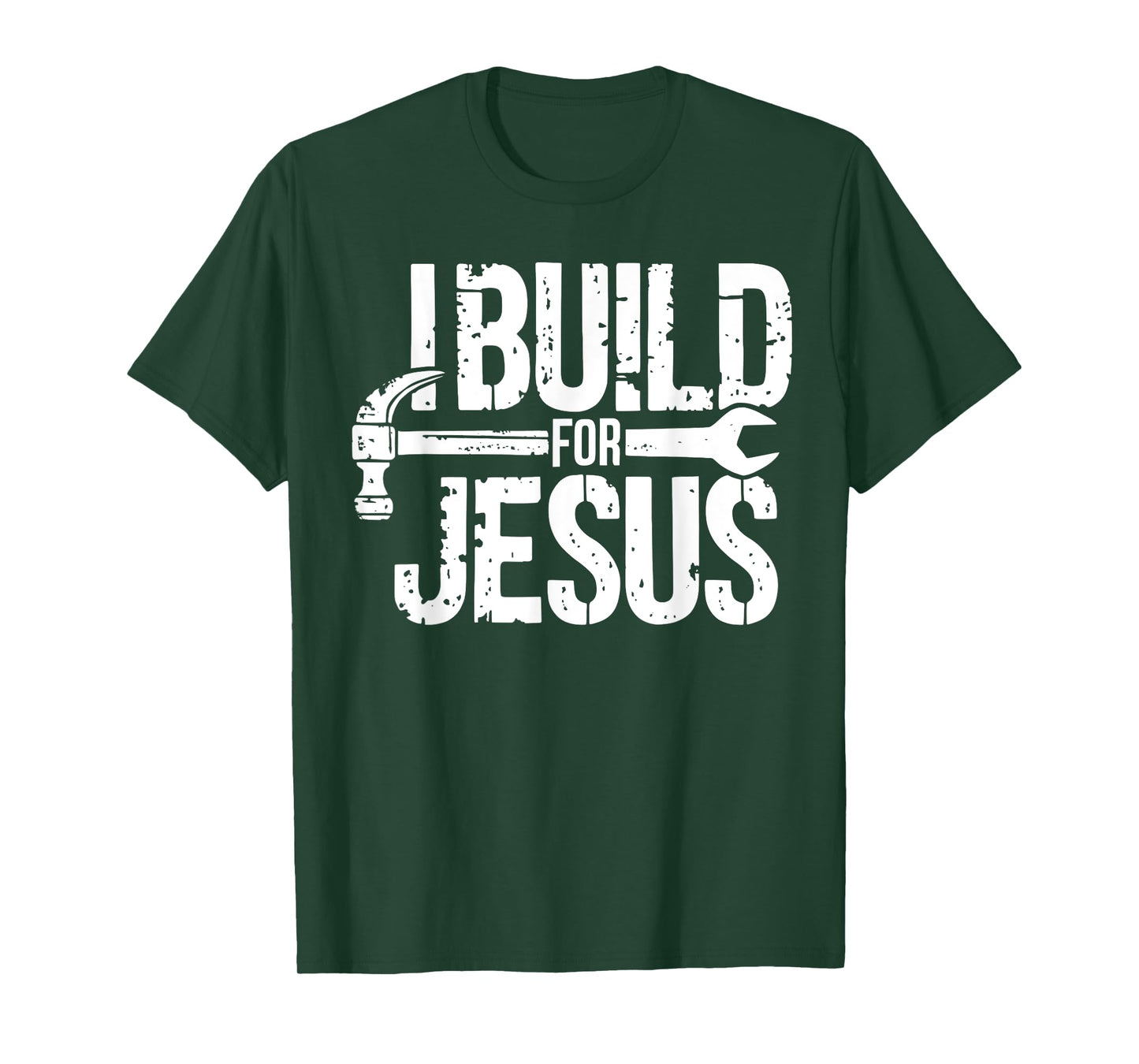I Build For Jesus Christian Church Builder Construction Work T-Shirt