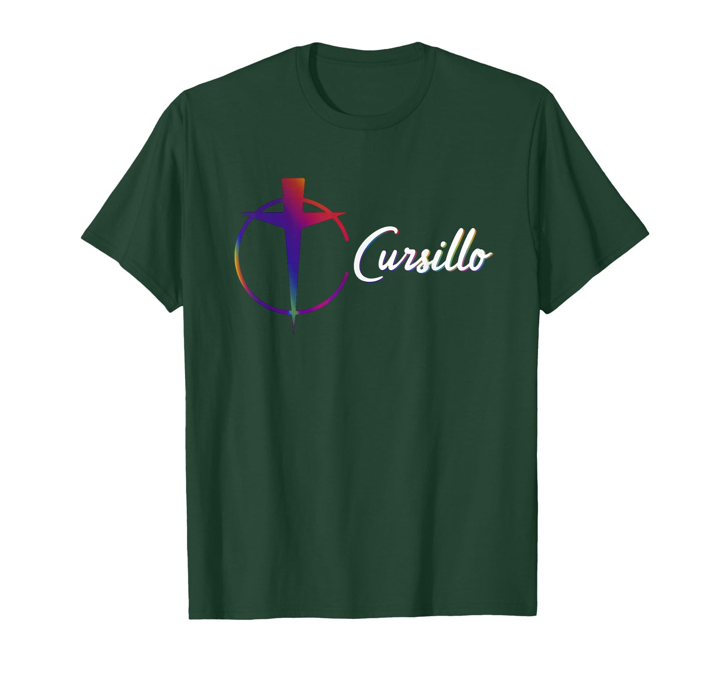 DeColores Cursillo Rainbow Rooster Catholic T-Shirt