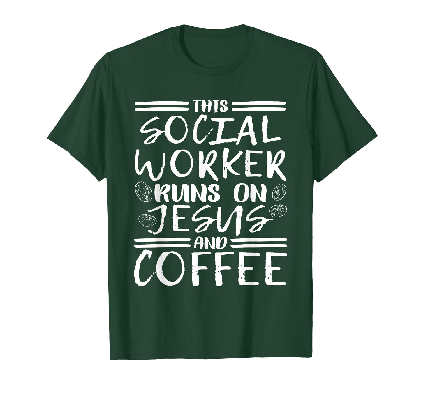 This Social Worker Runs On Jesus, Christian Social Worker T-Shirt