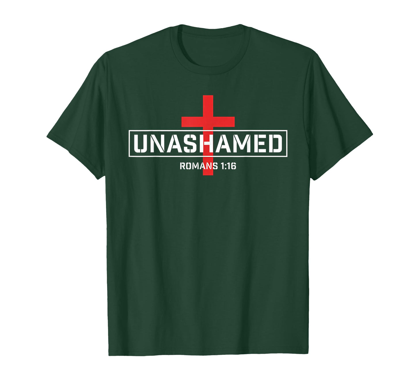 Unashamed Cross Inspirational Christian Religious Bible T-Shirt