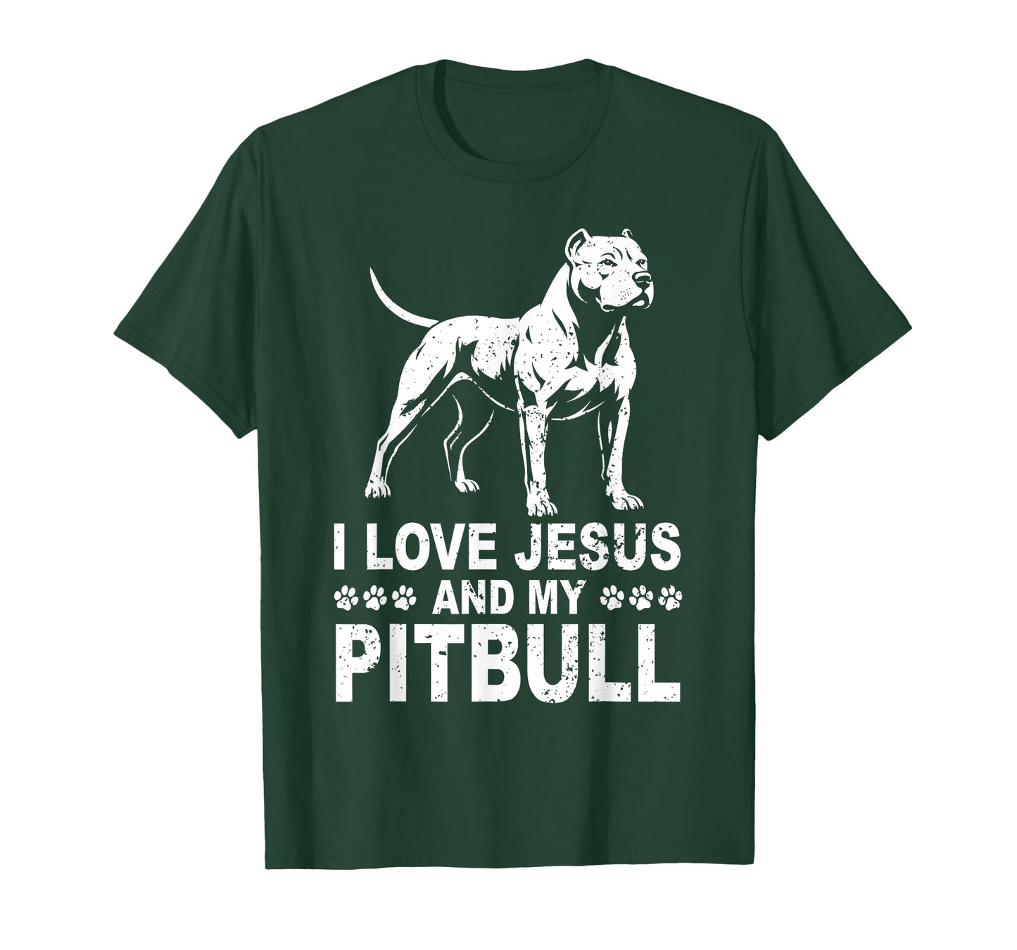 I Love Jesus and My Pitbull T-Shirt