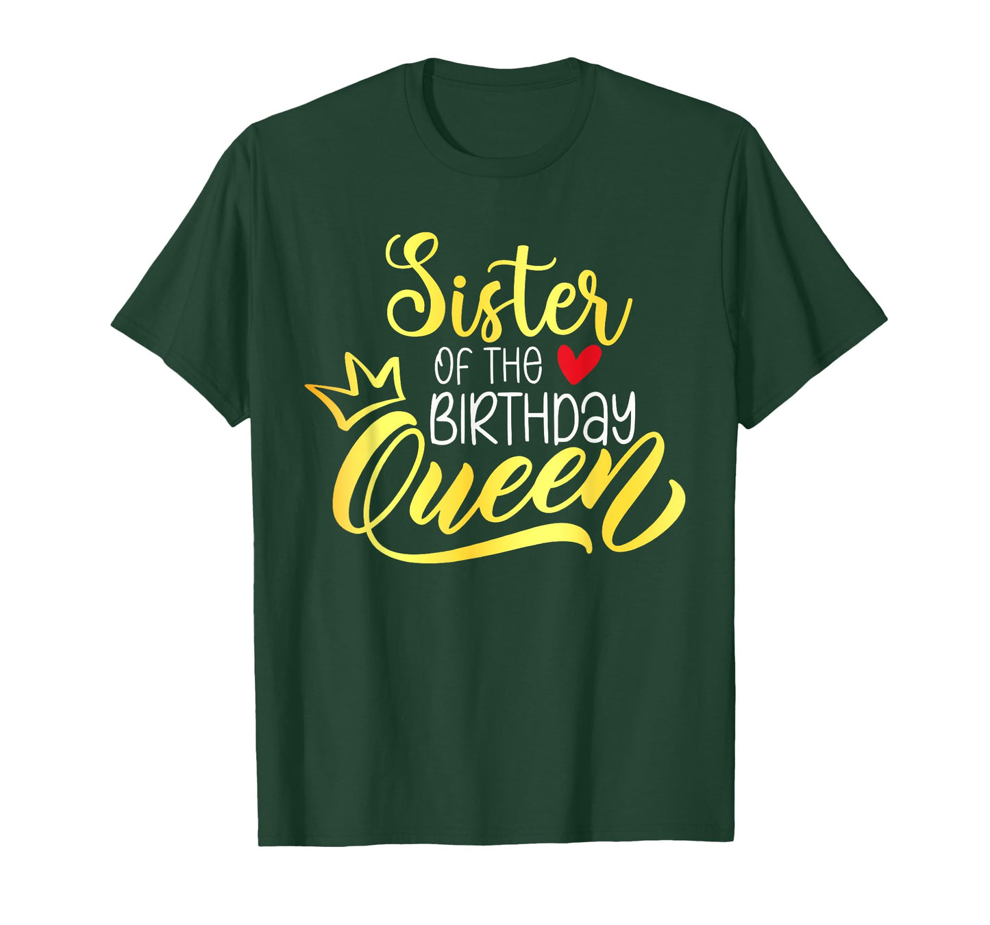 Sister of The Birthday Queen Bday Party Family Matching T-Shirt